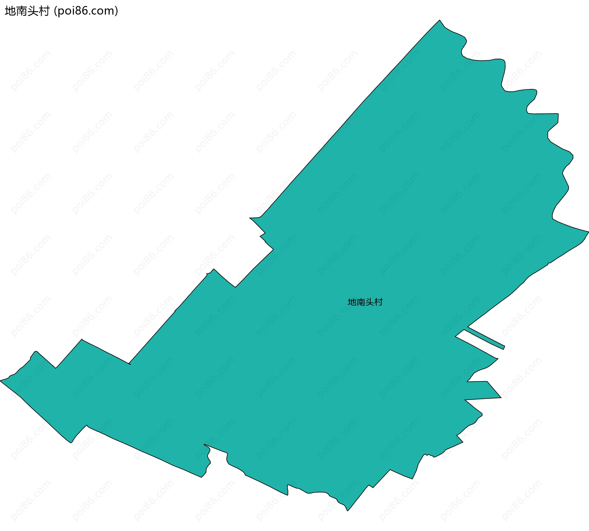 地南头村边界地图
