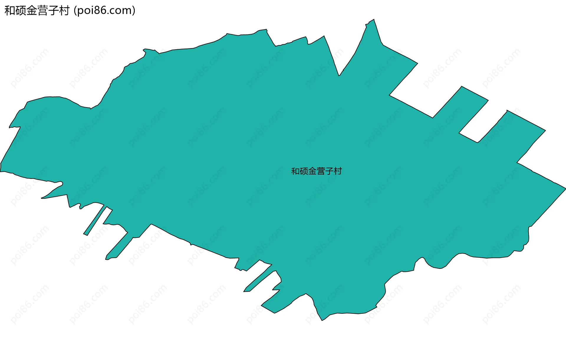 和硕金营子村边界地图