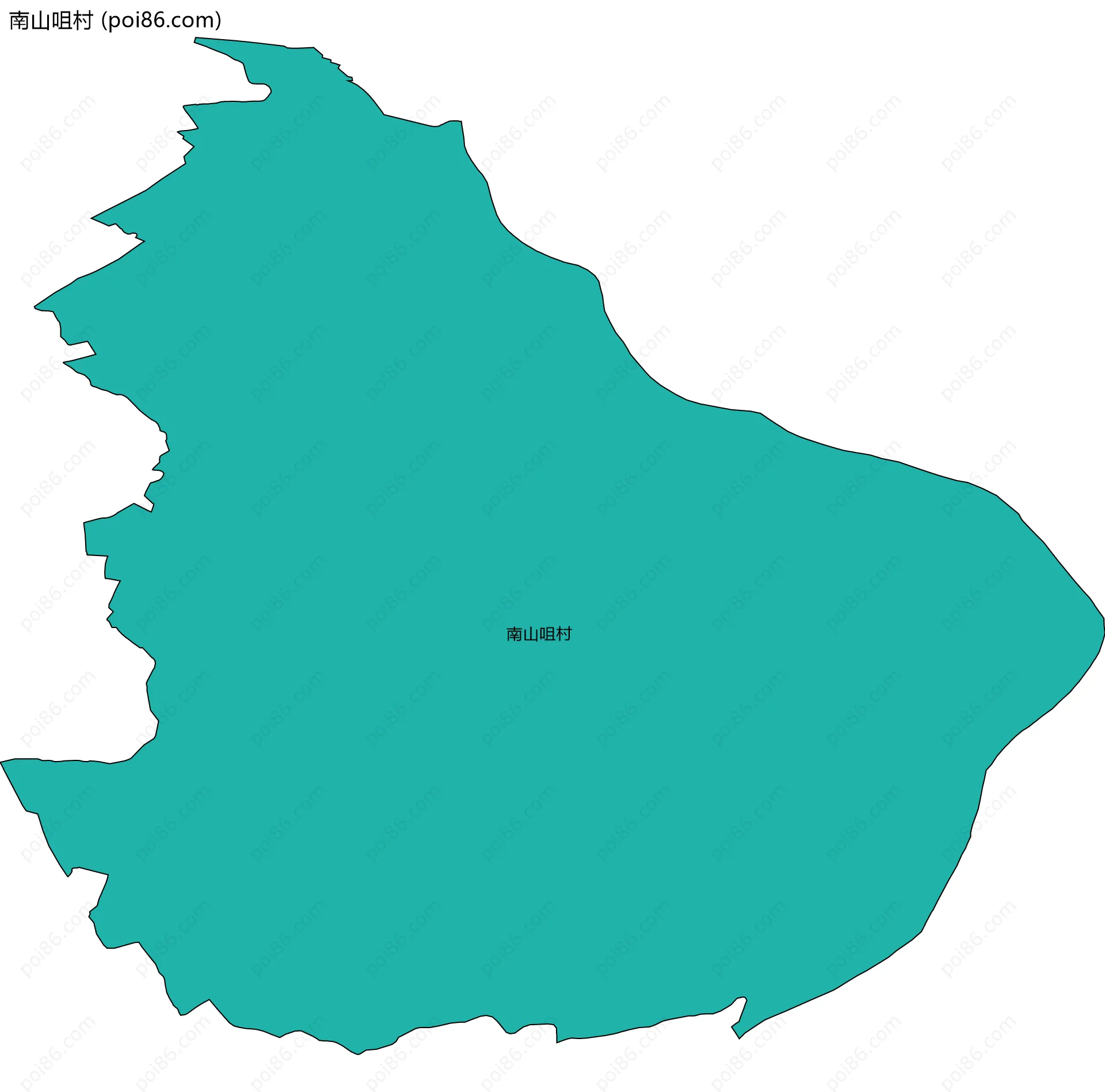 南山咀村边界地图