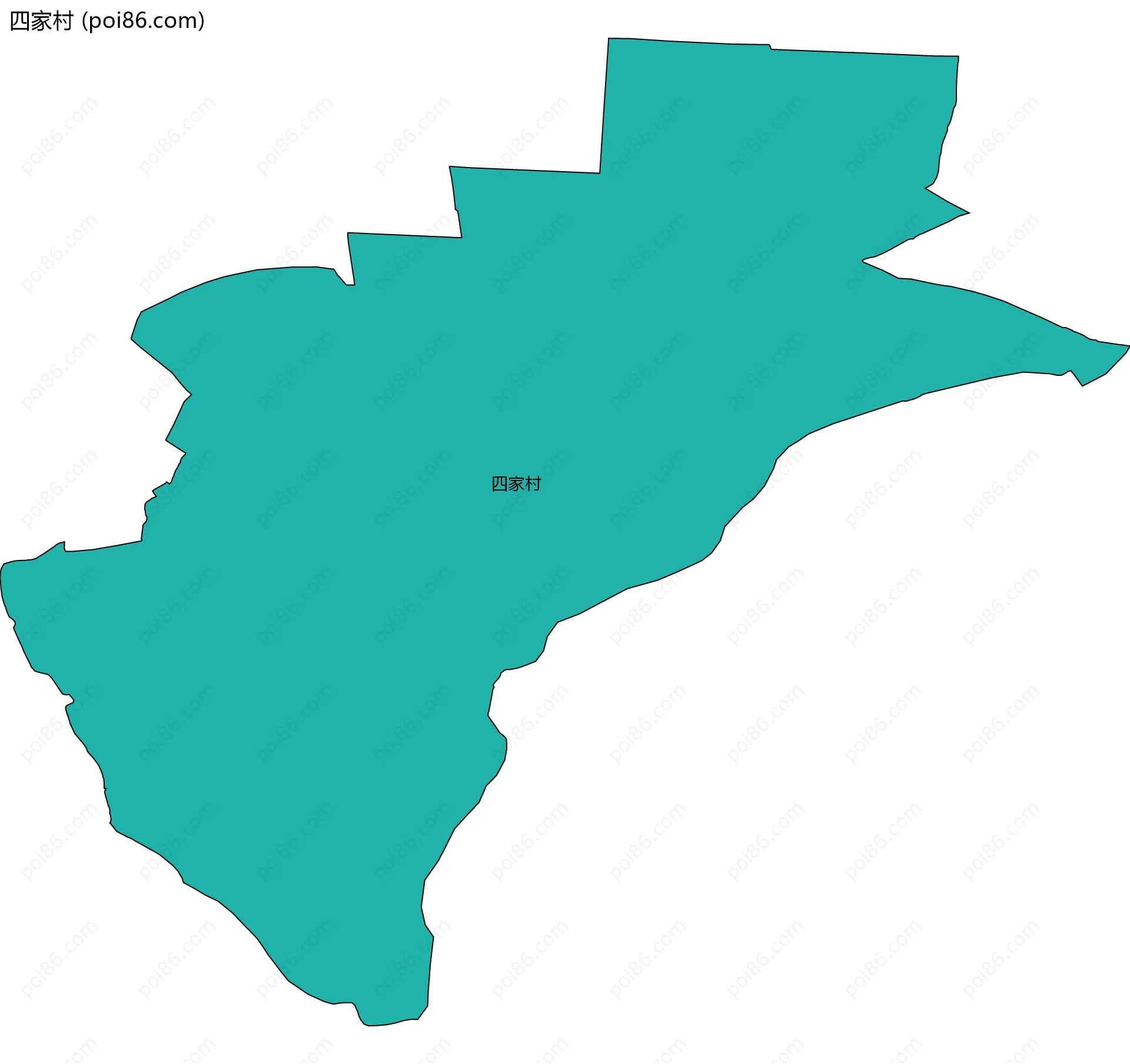 四家村边界地图