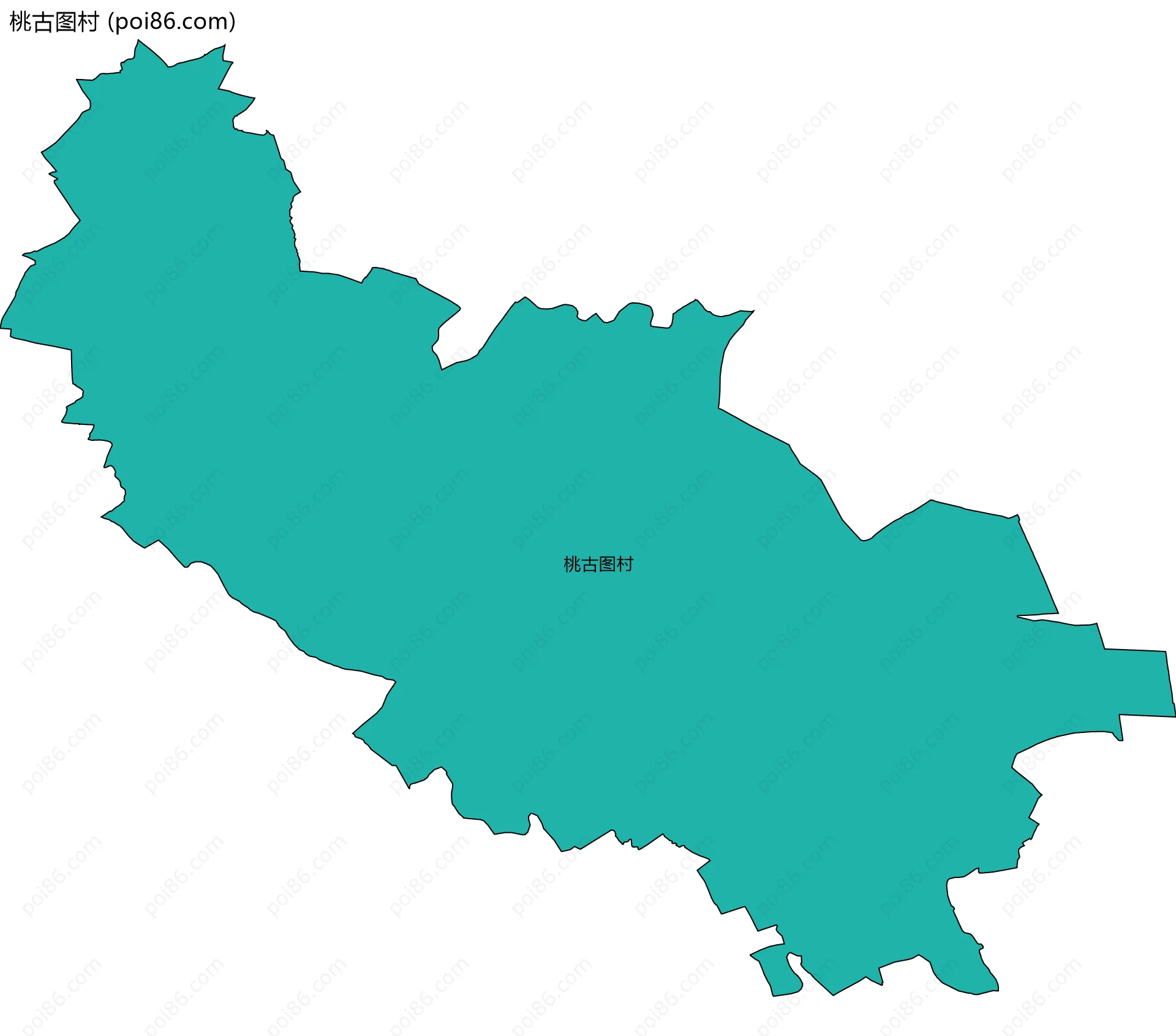 桃古图村边界地图