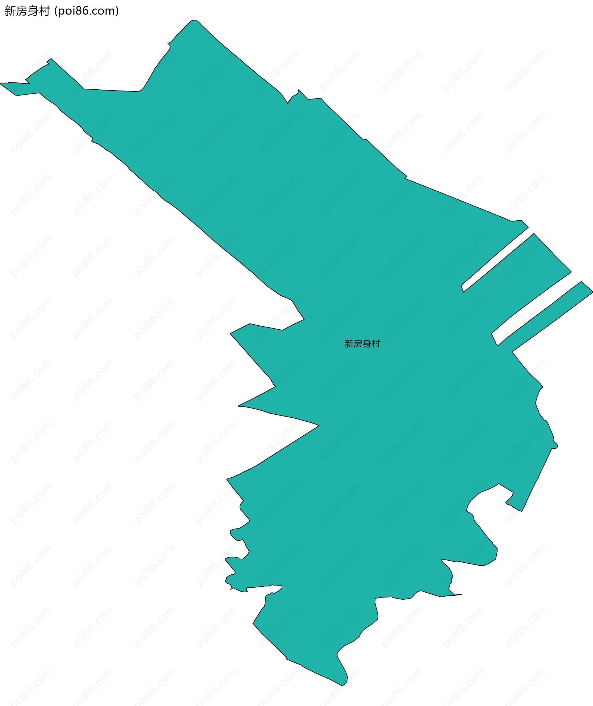 新房身村边界地图