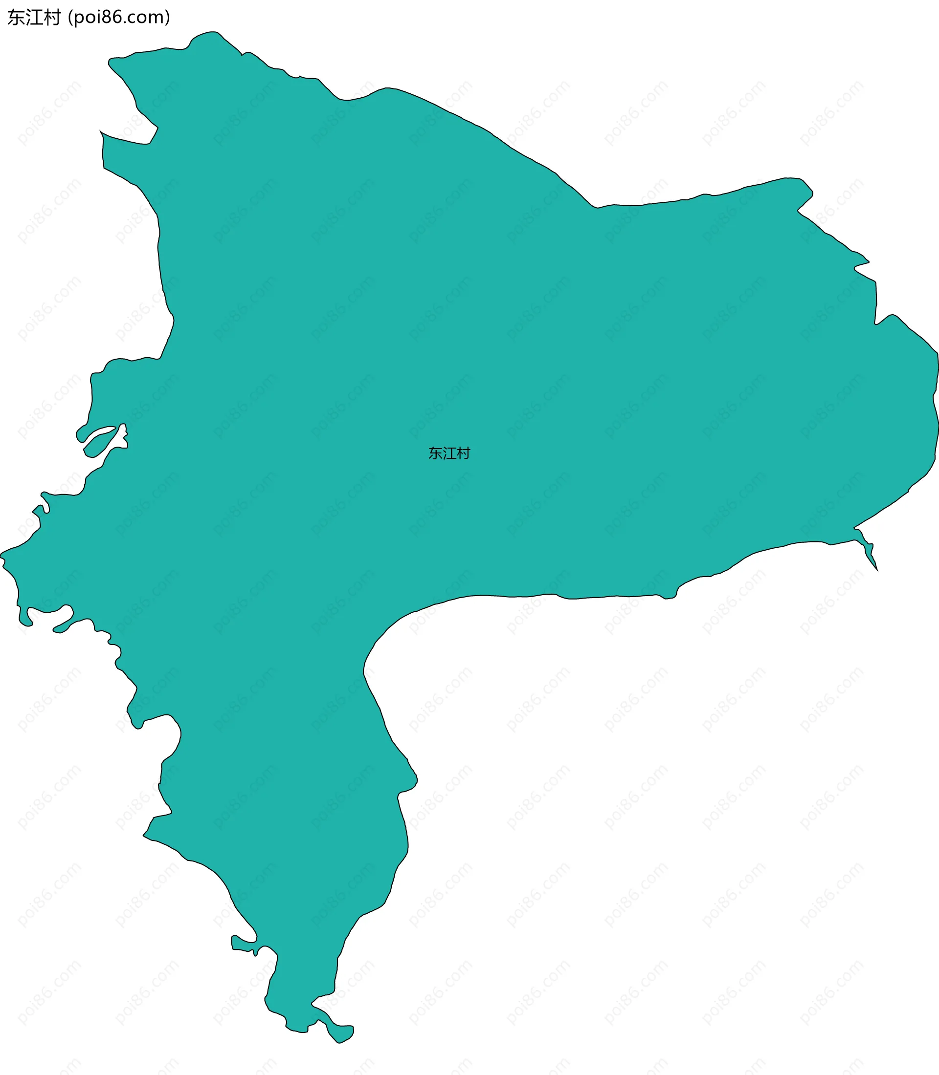 东江村边界地图