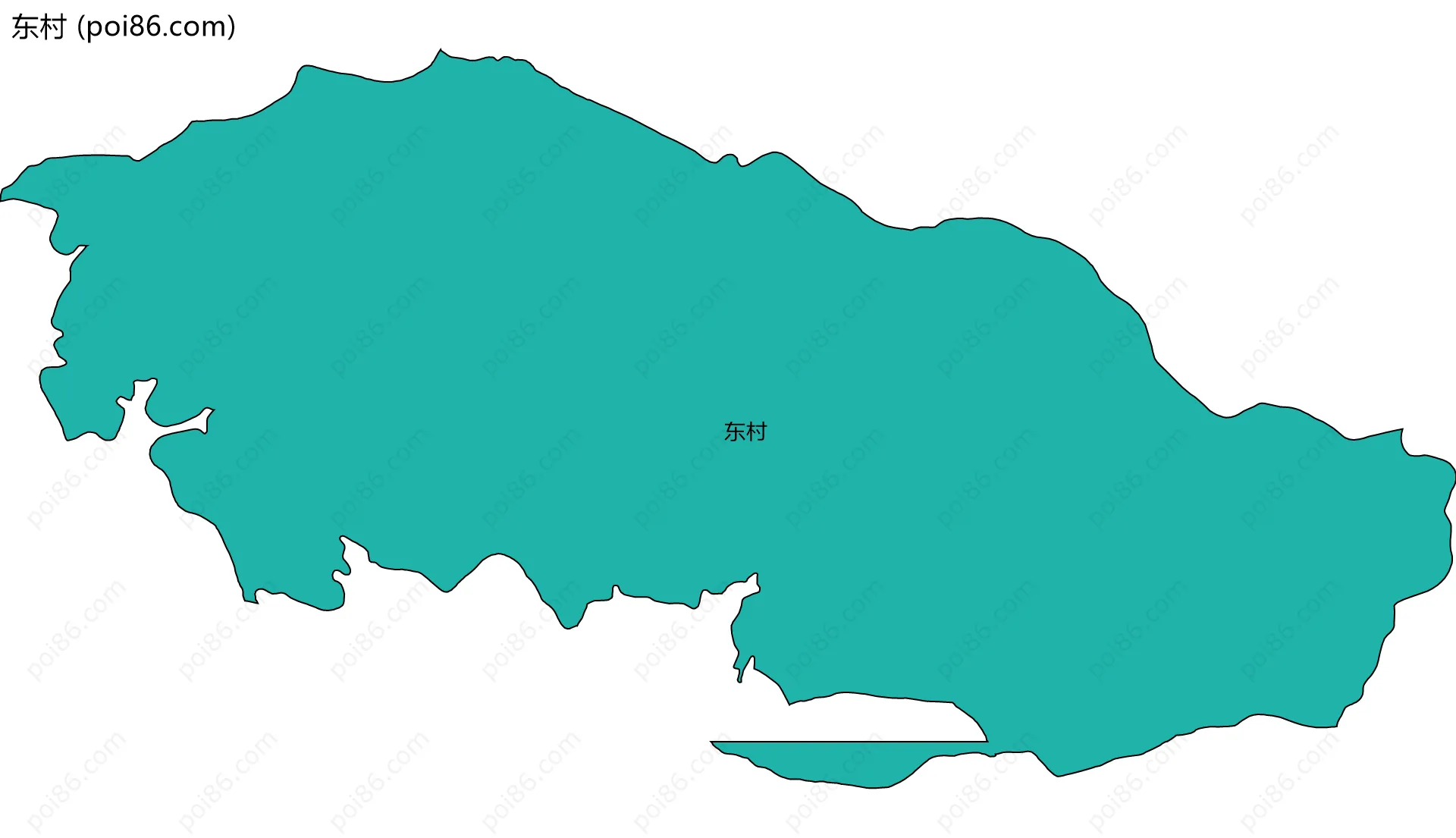 东村边界地图