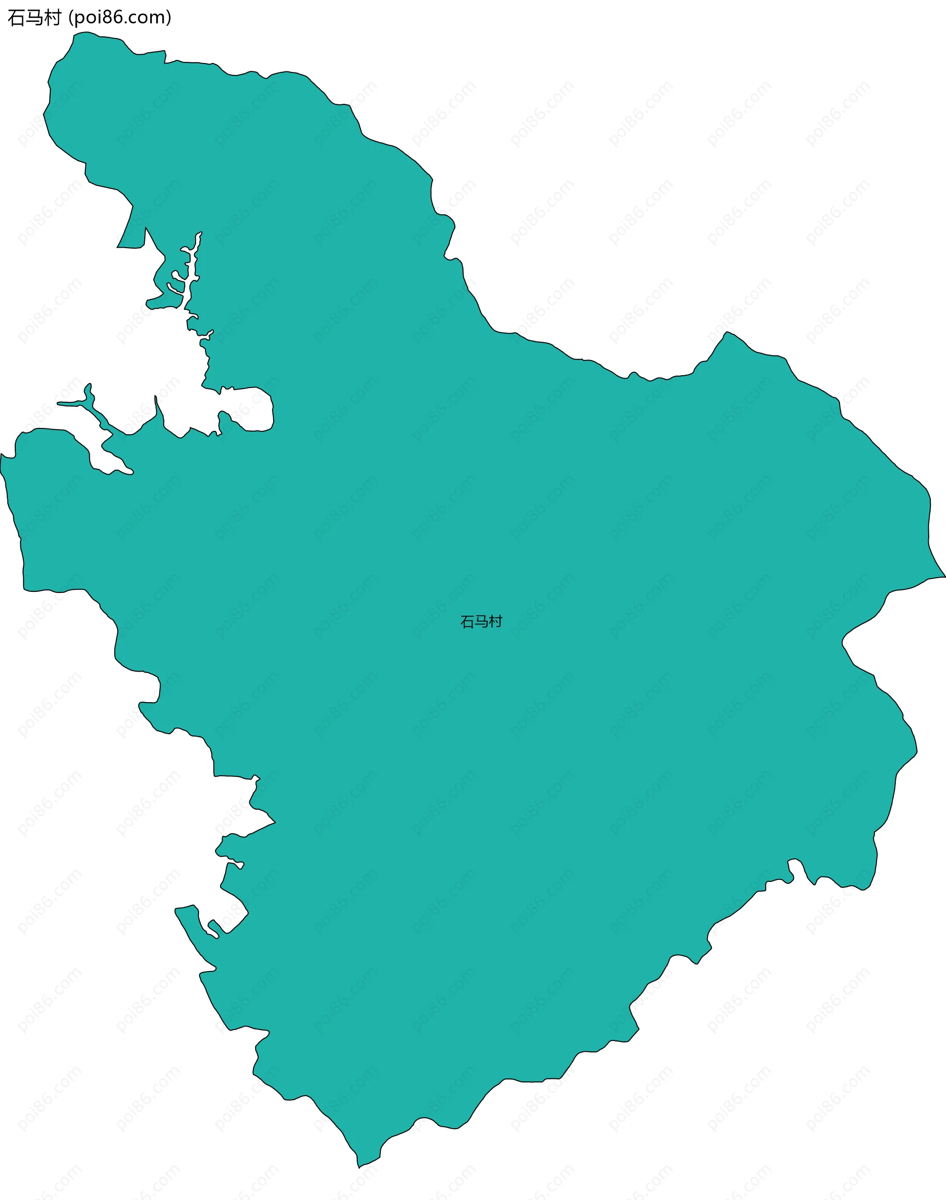 石马村边界地图