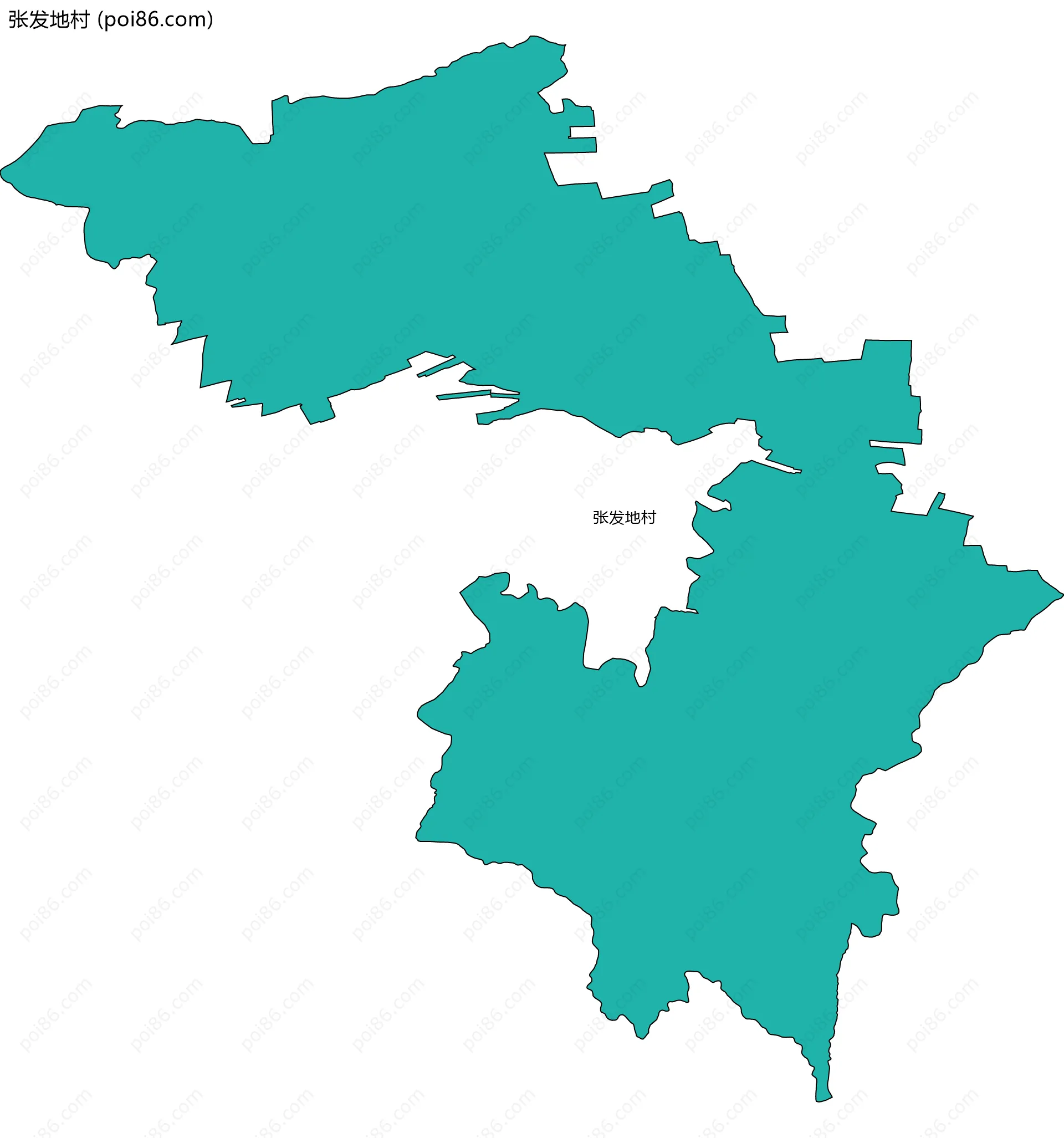 张发地村边界地图