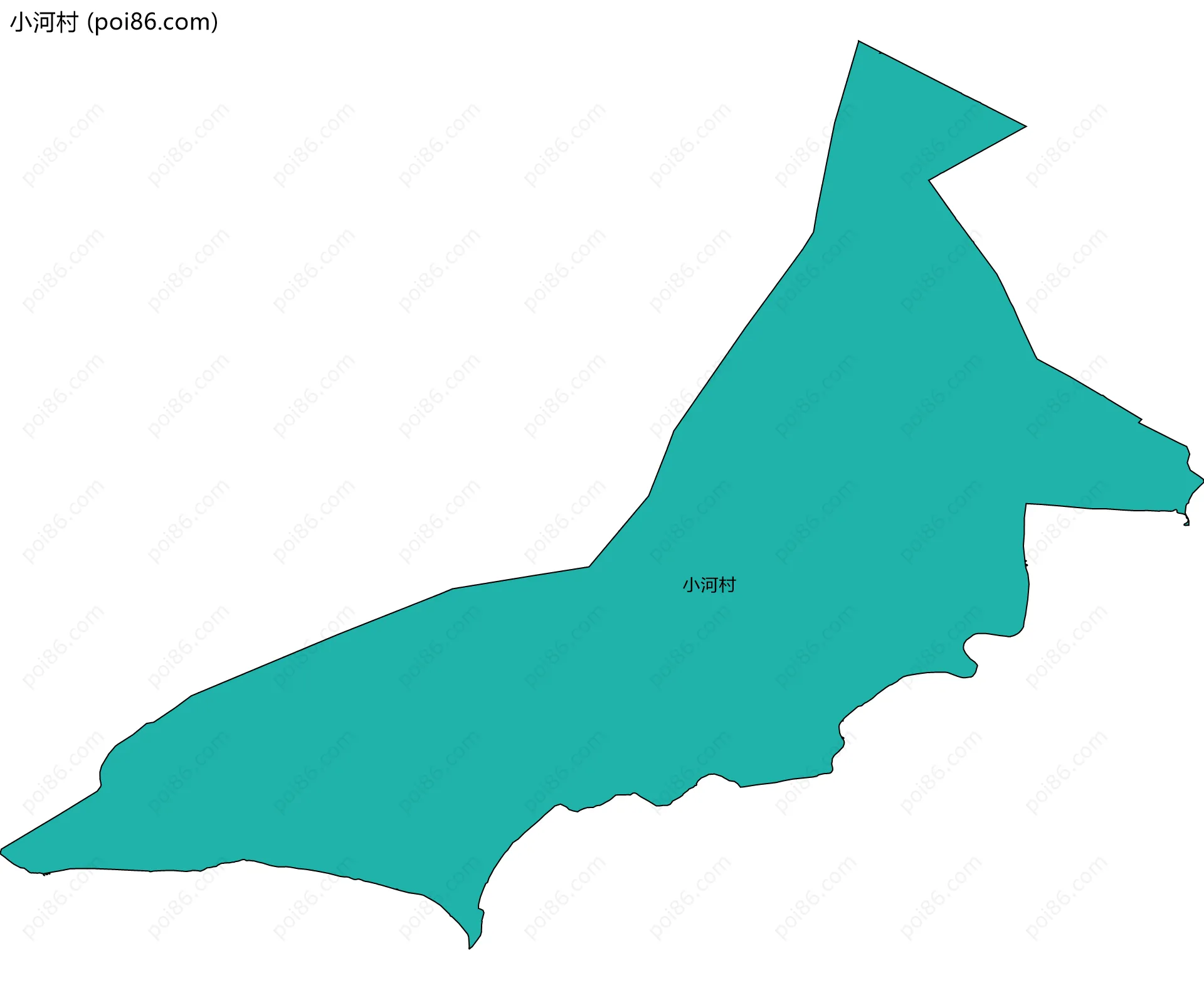 小河村边界地图