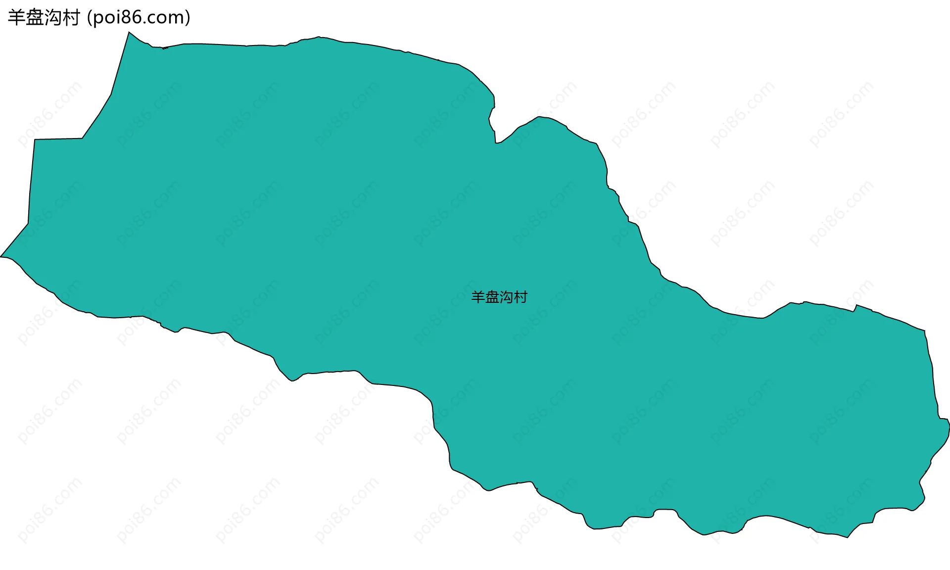羊盘沟村边界地图