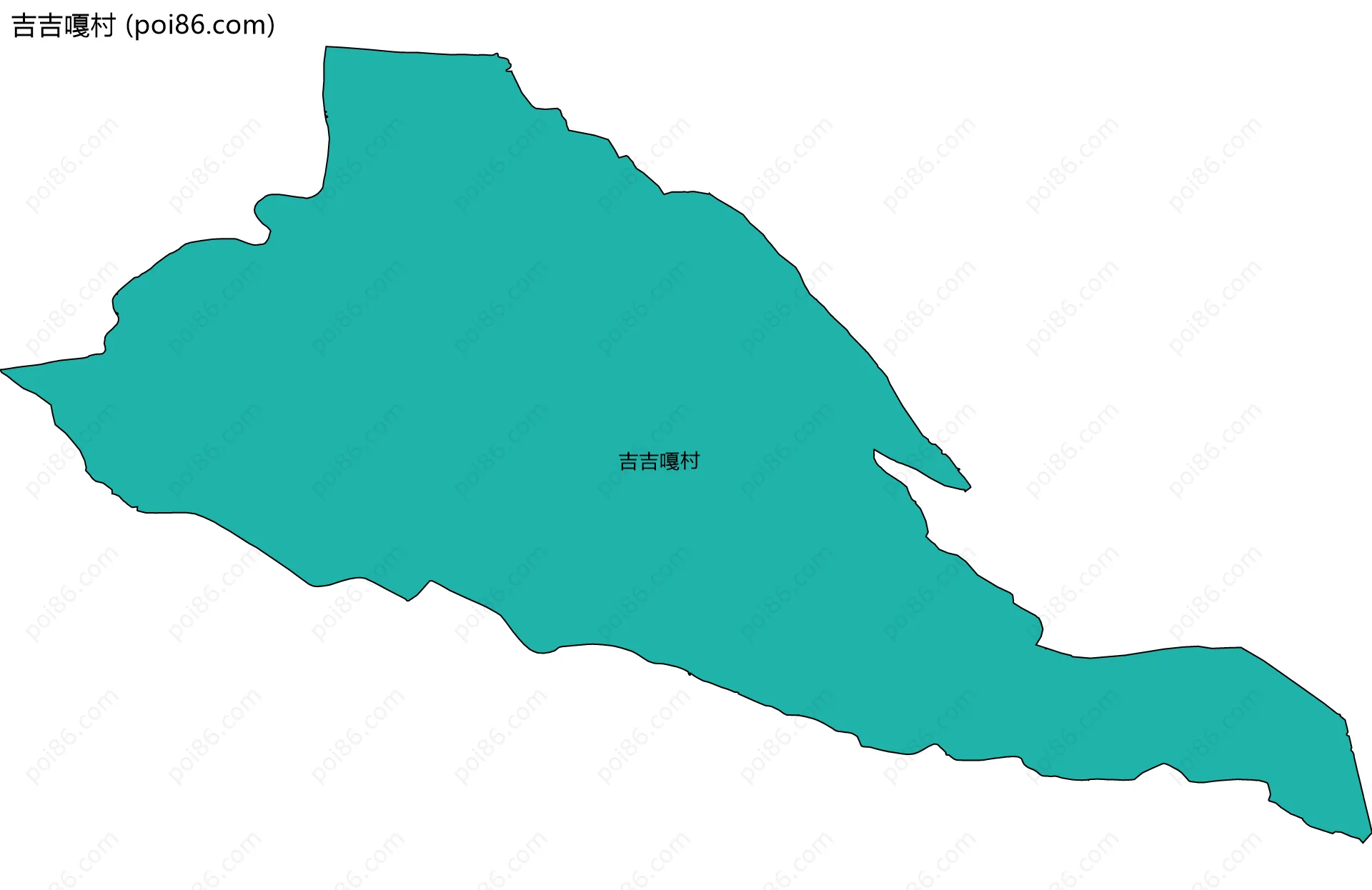 吉吉嘎村边界地图
