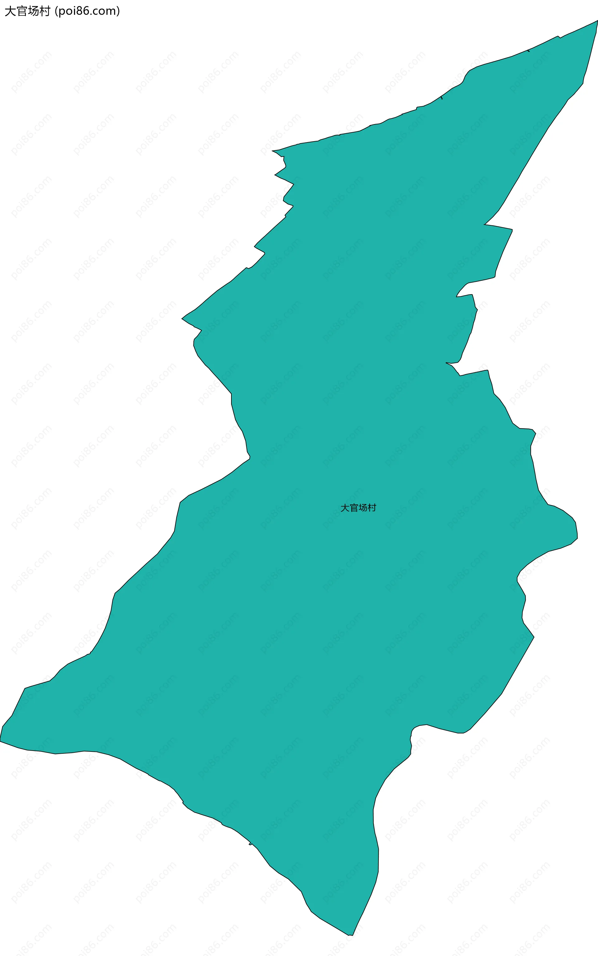 大官场村边界地图