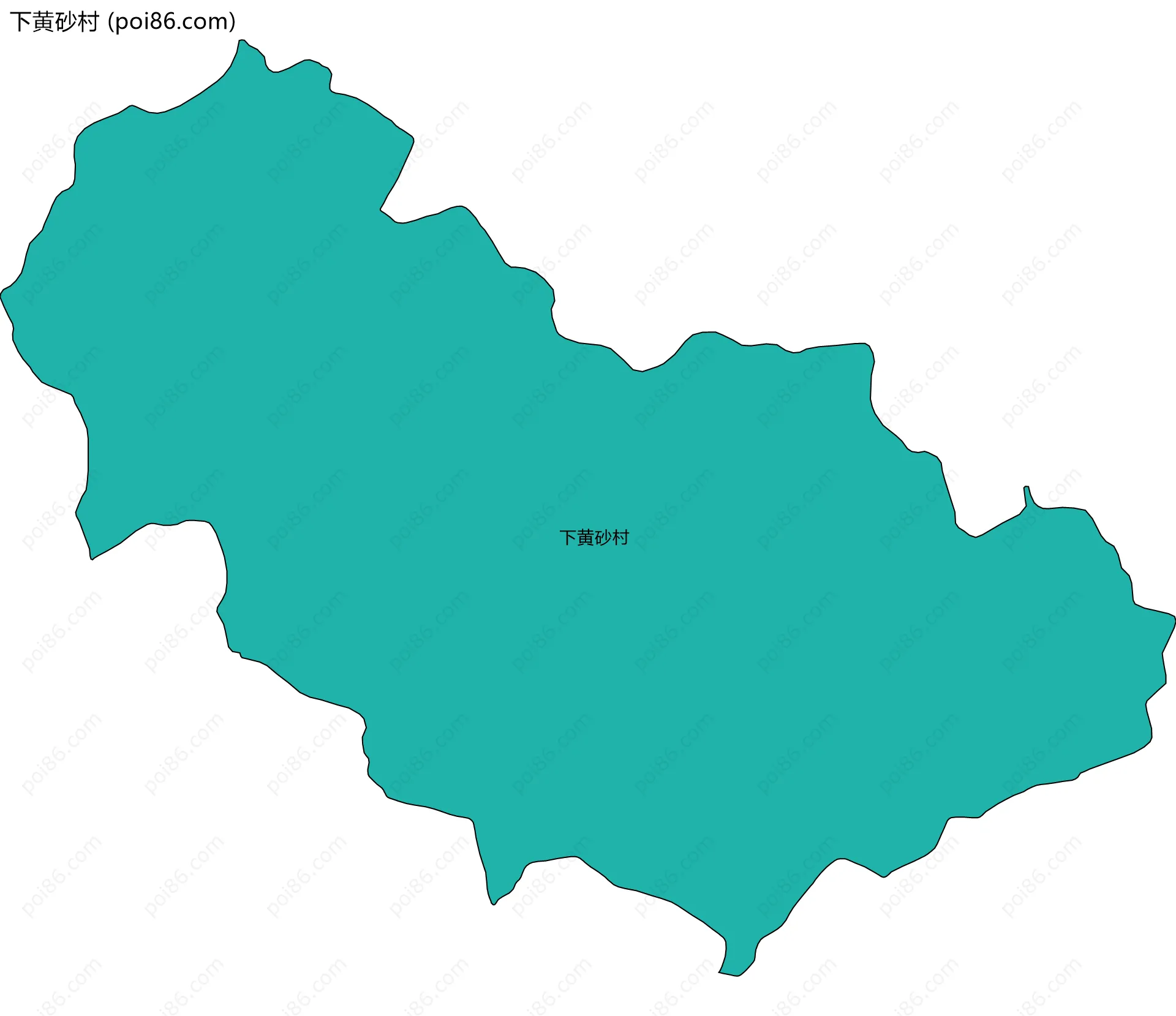 下黄砂村边界地图