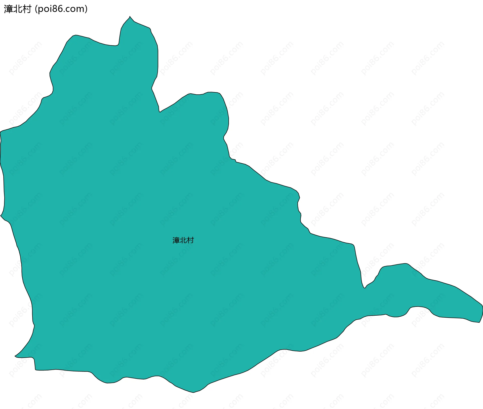 漳北村边界地图