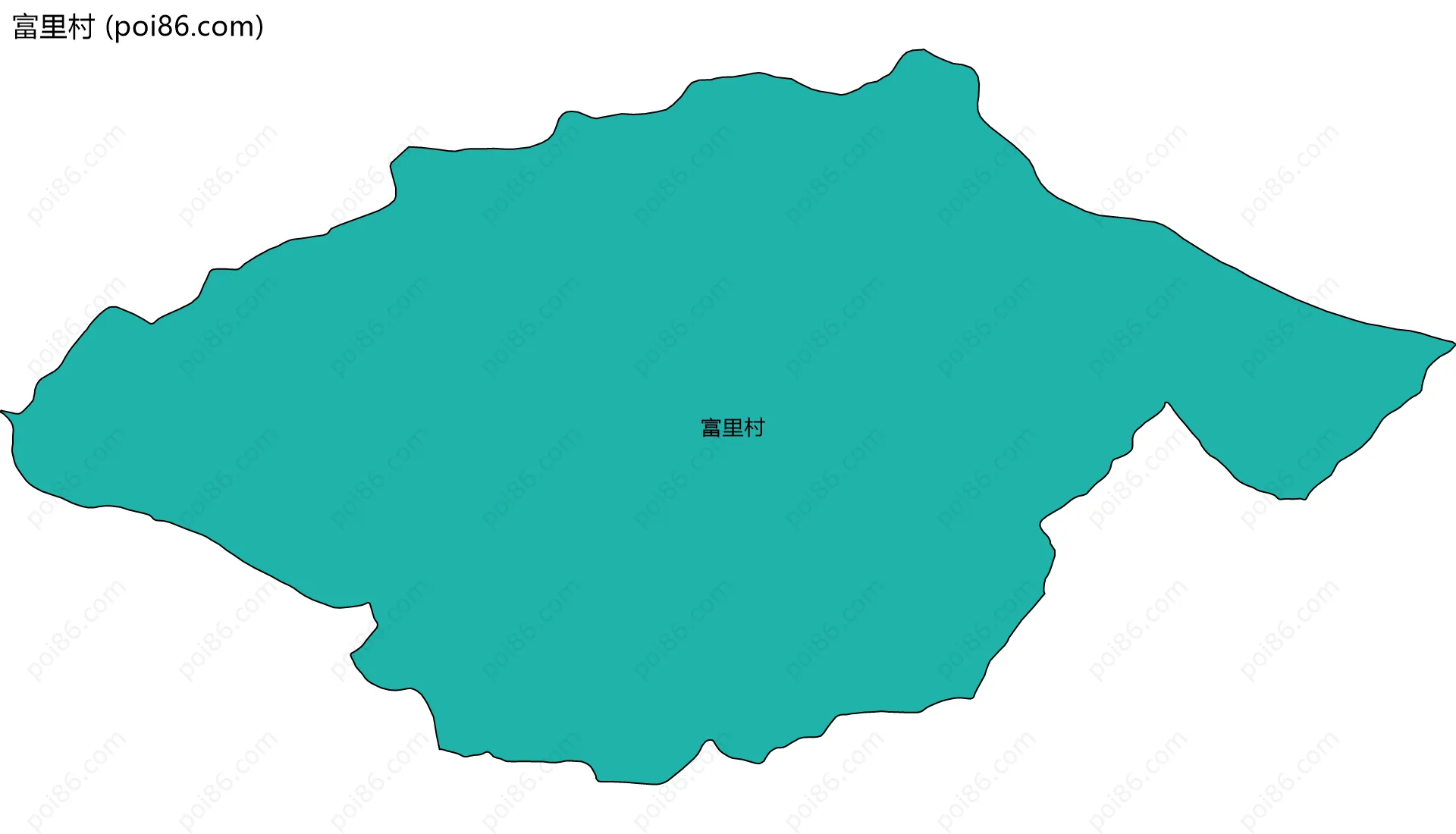 富里村边界地图