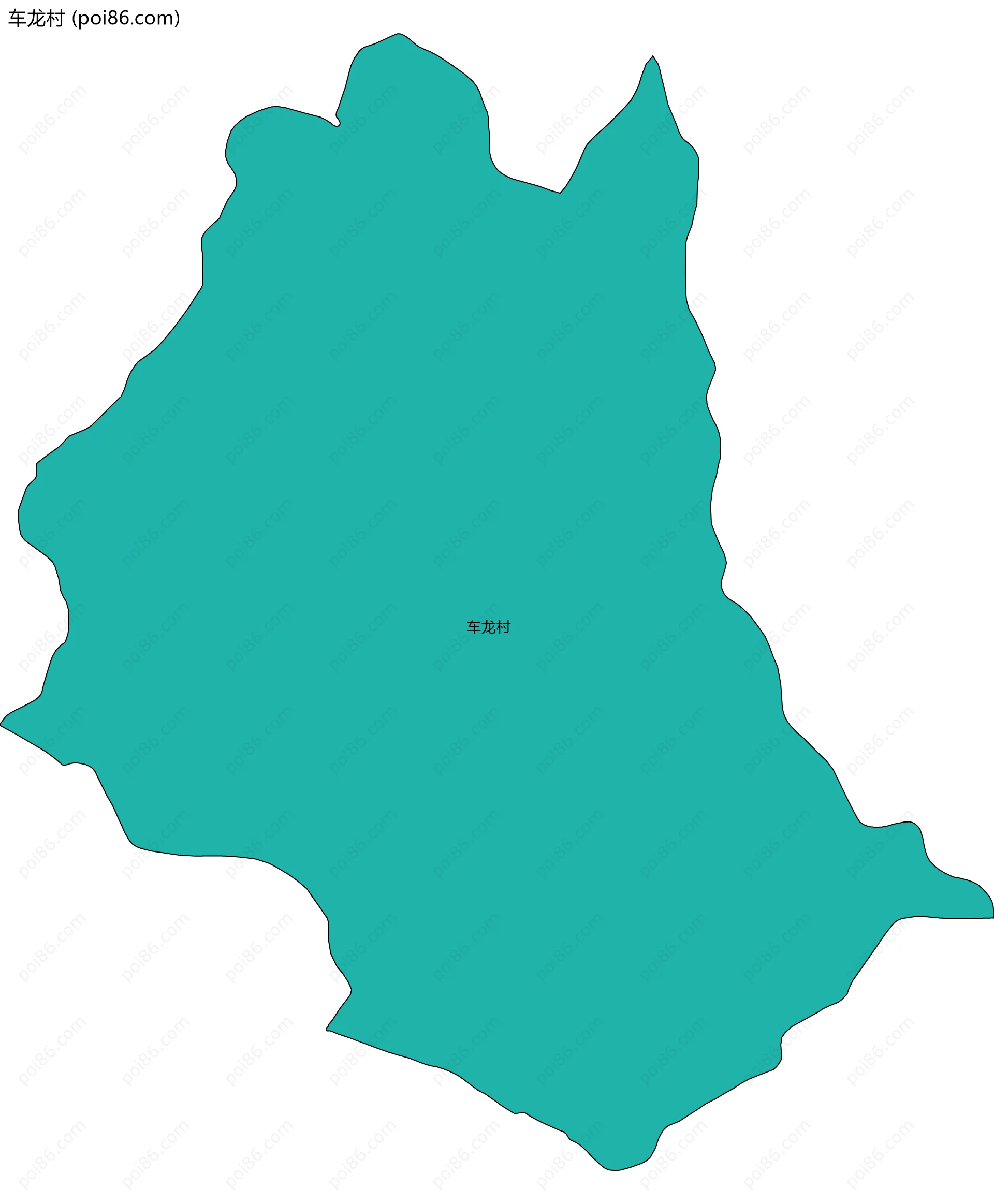 车龙村边界地图