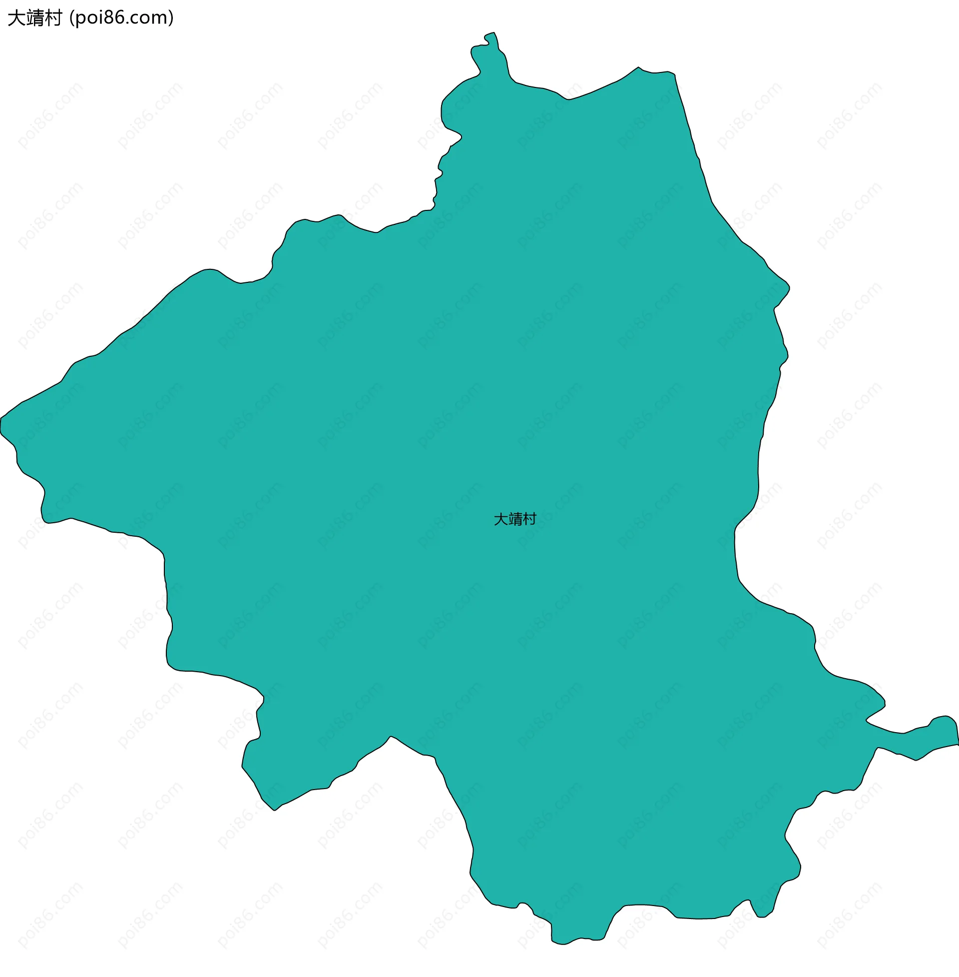 大靖村边界地图