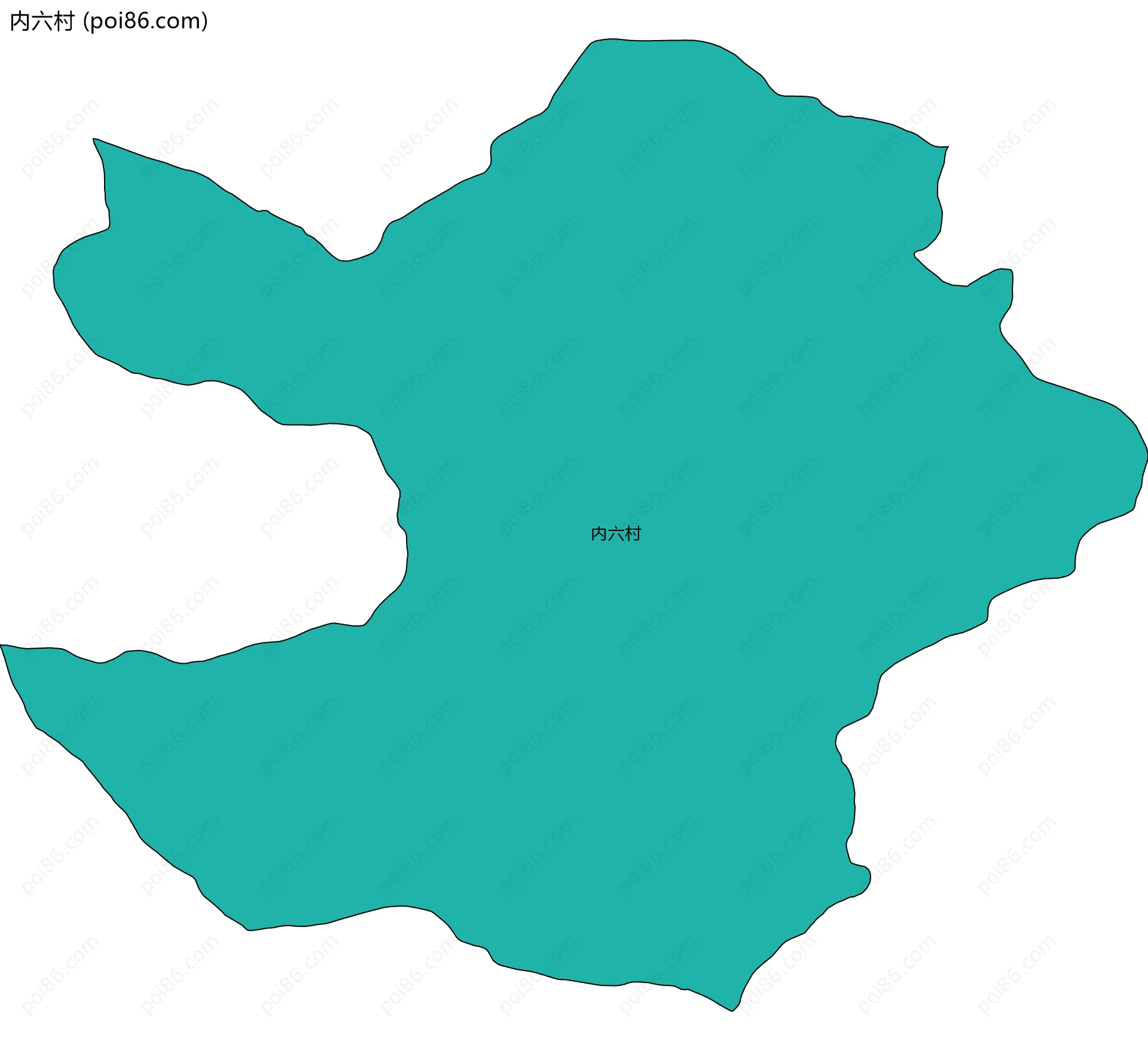 内六村边界地图