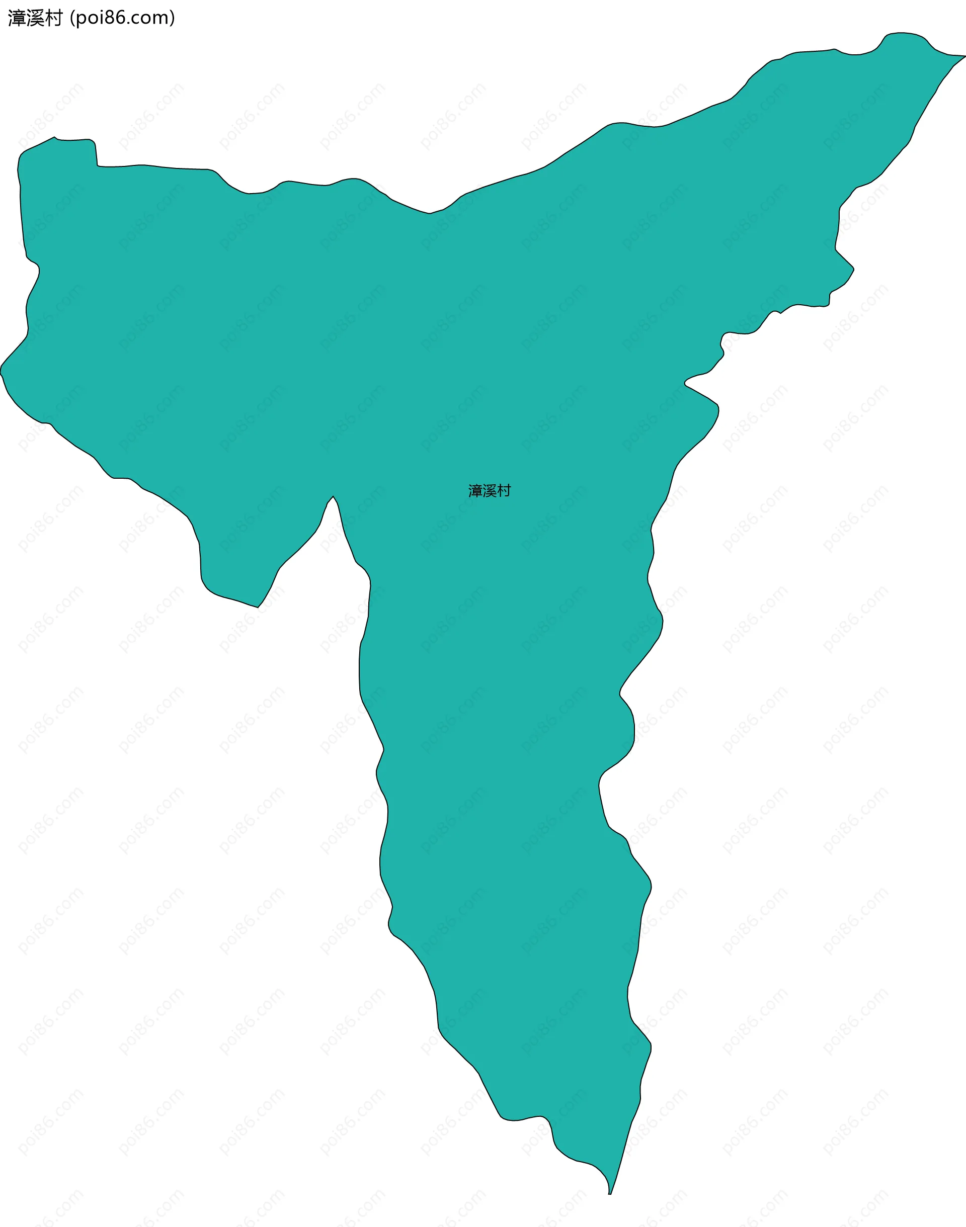 漳溪村边界地图