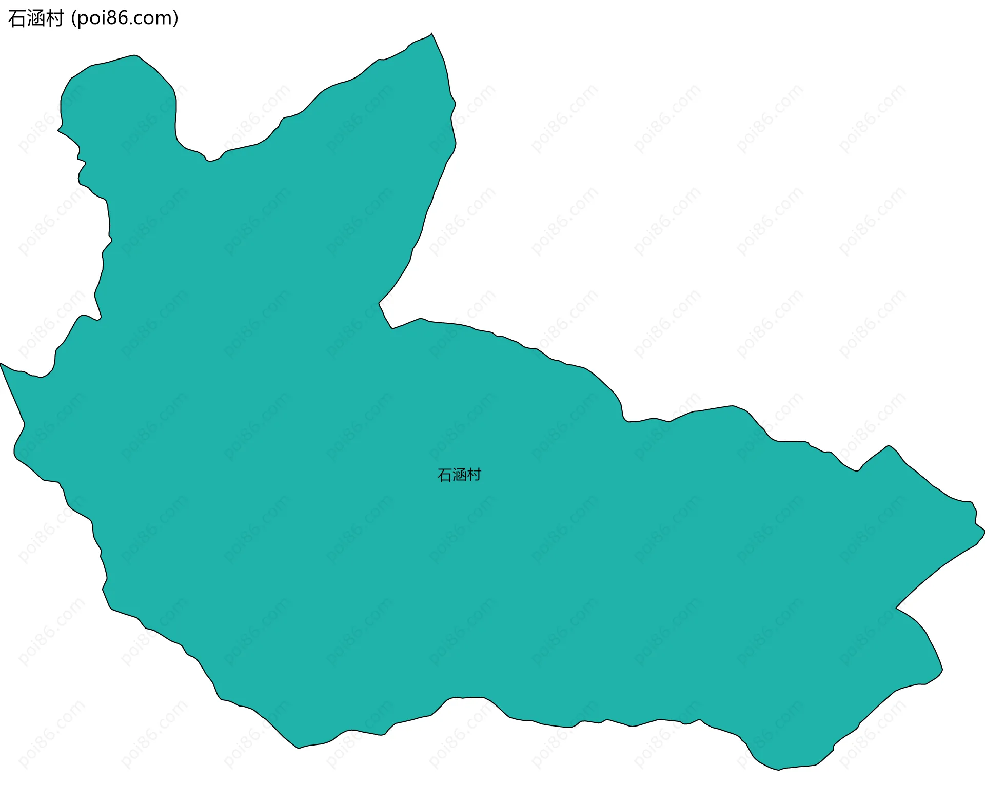 石涵村边界地图