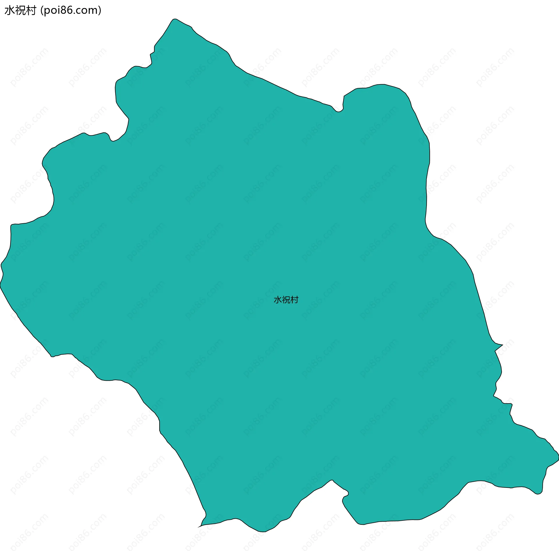 水祝村边界地图