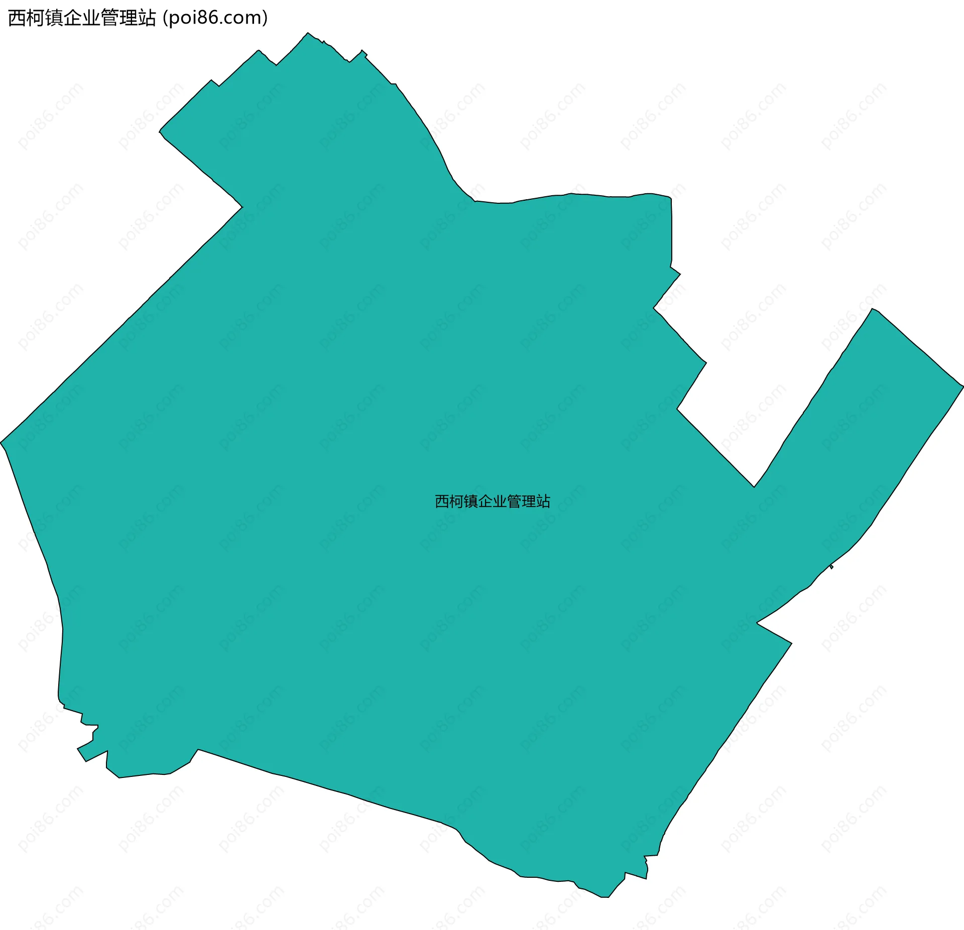 西柯镇企业管理站边界地图