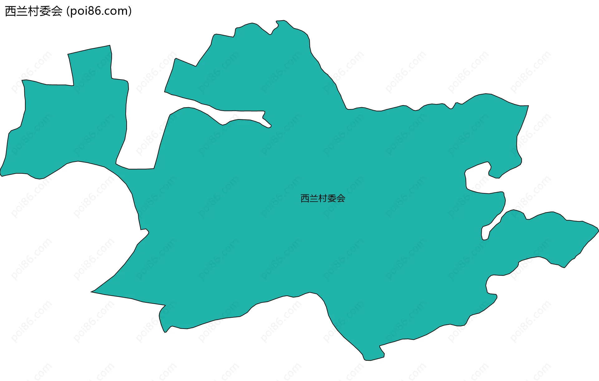 西兰村委会边界地图