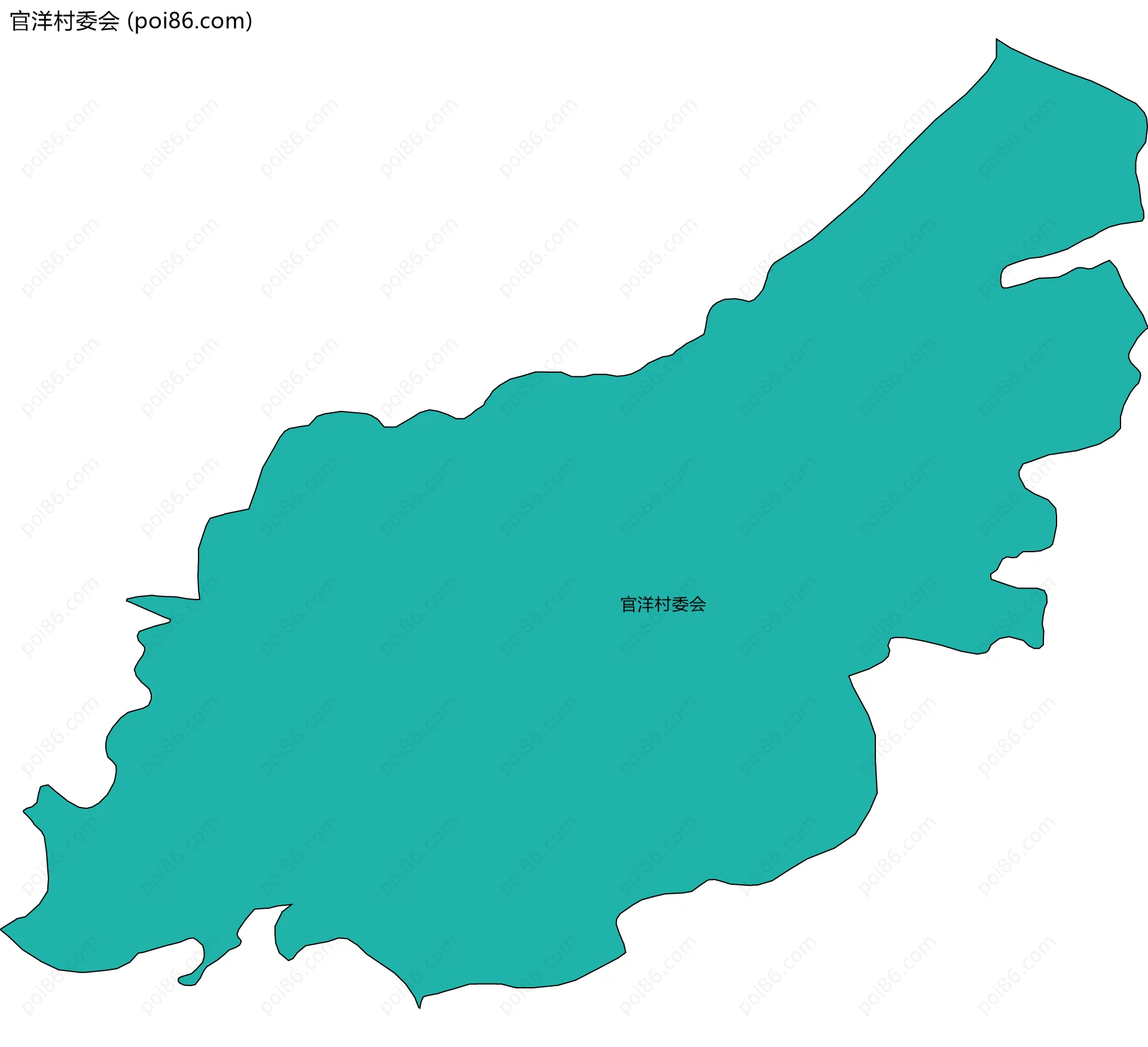 官洋村委会边界地图