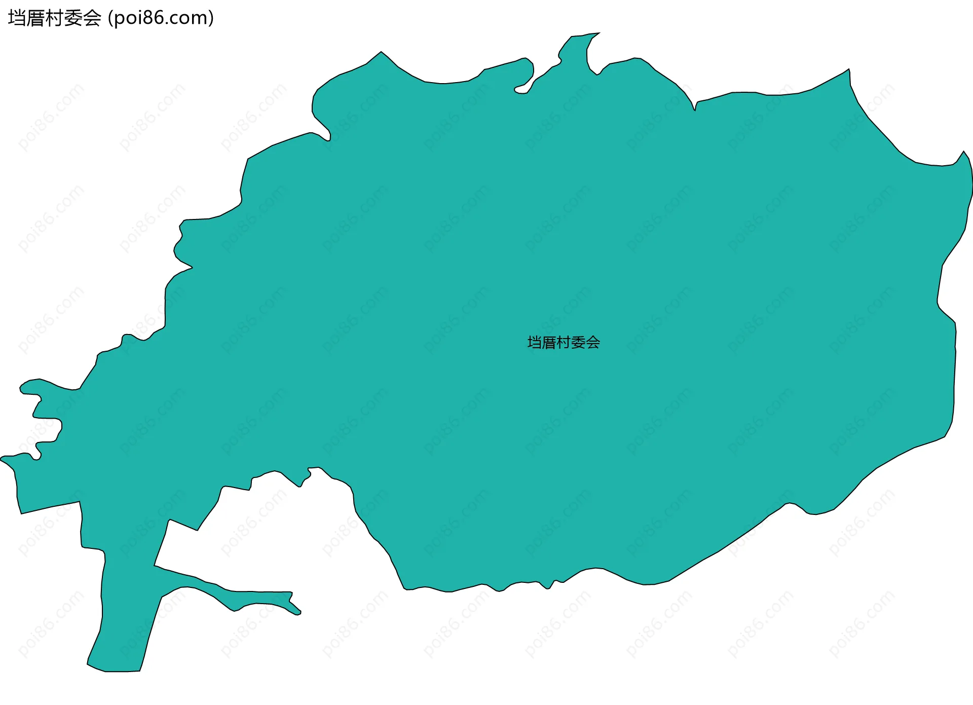 垱厝村委会边界地图