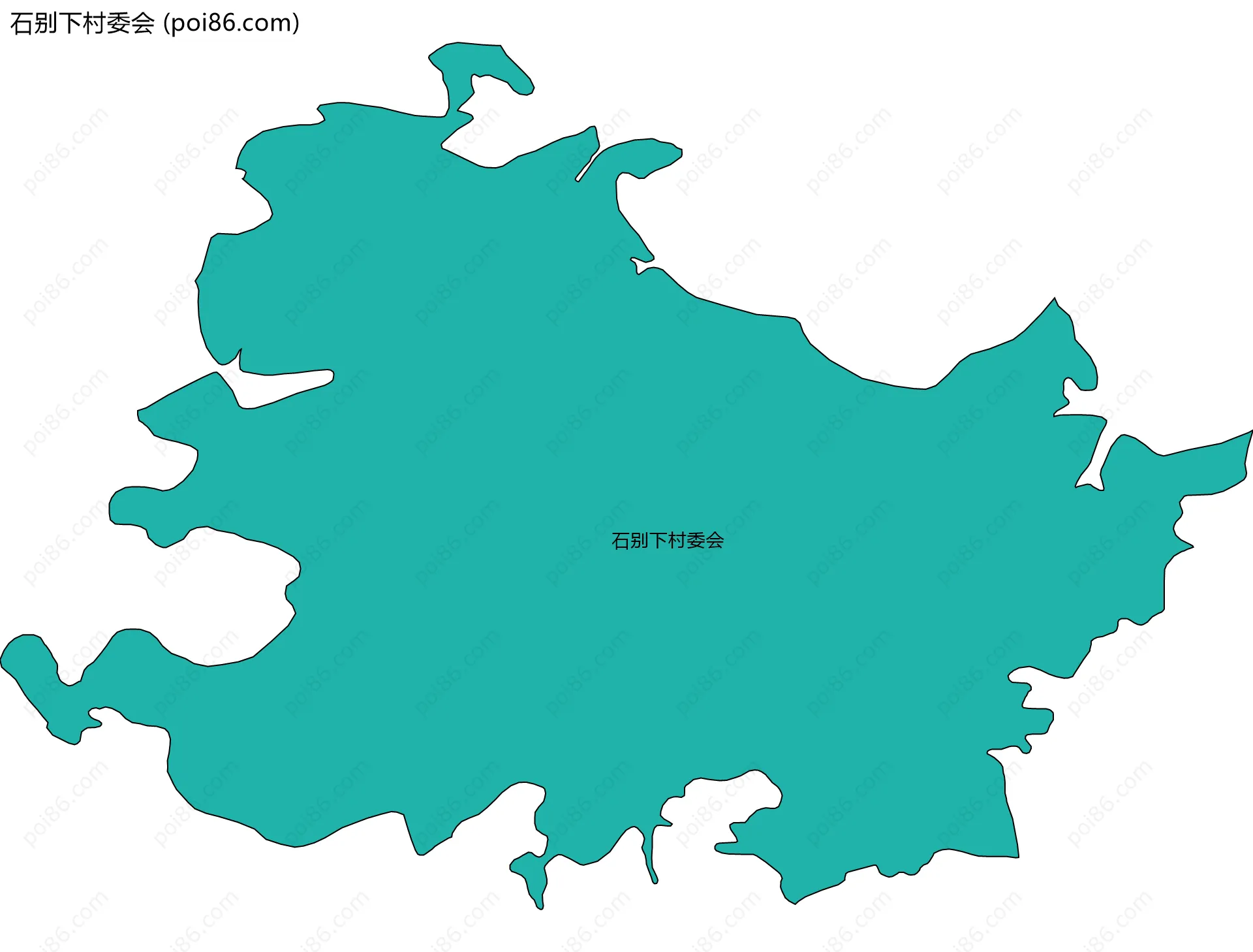 石别下村委会边界地图
