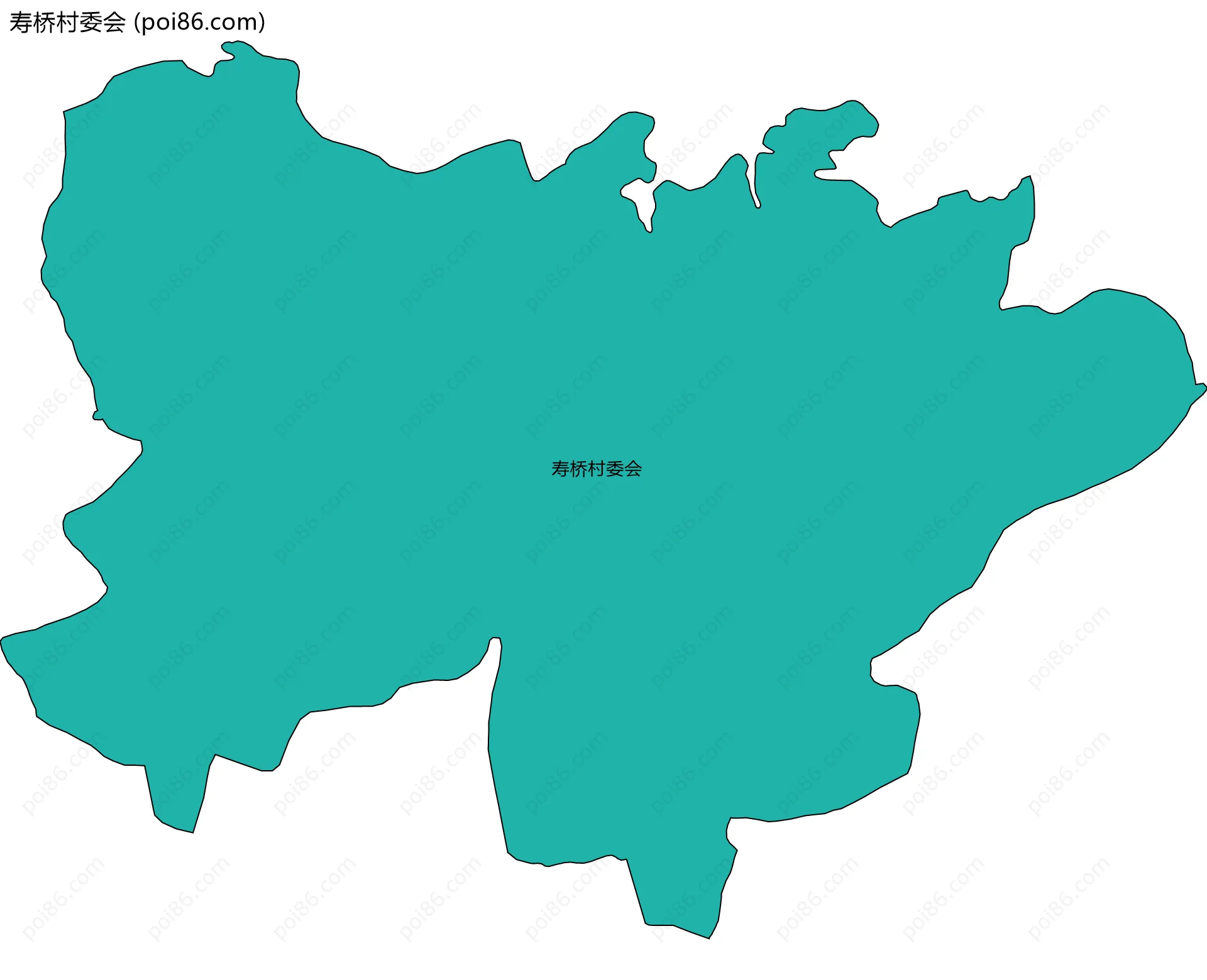 寿桥村委会边界地图