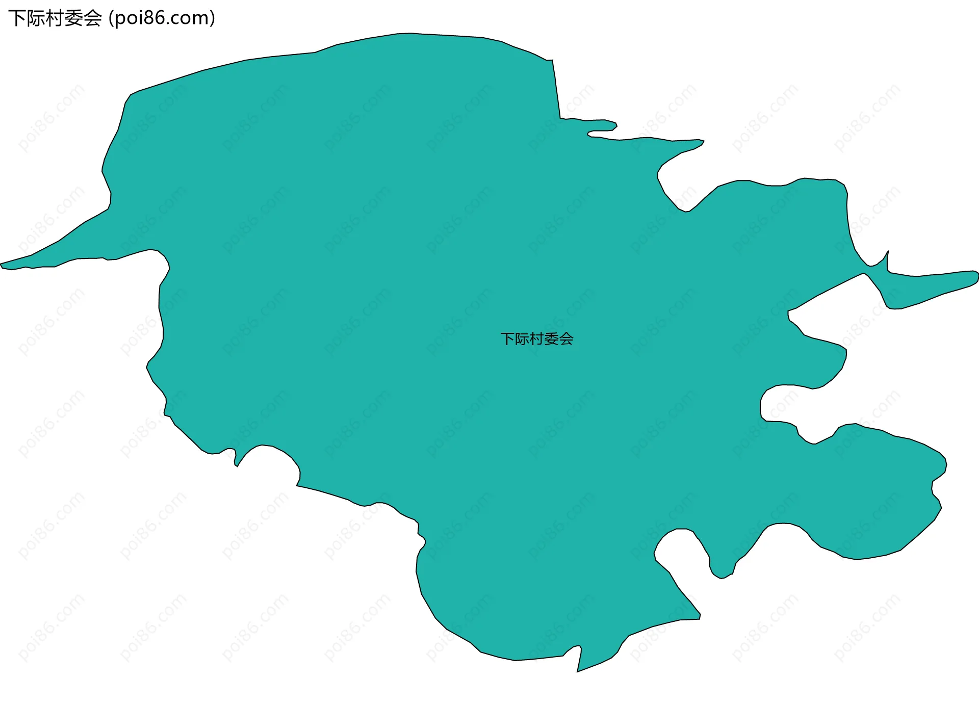 下际村委会边界地图