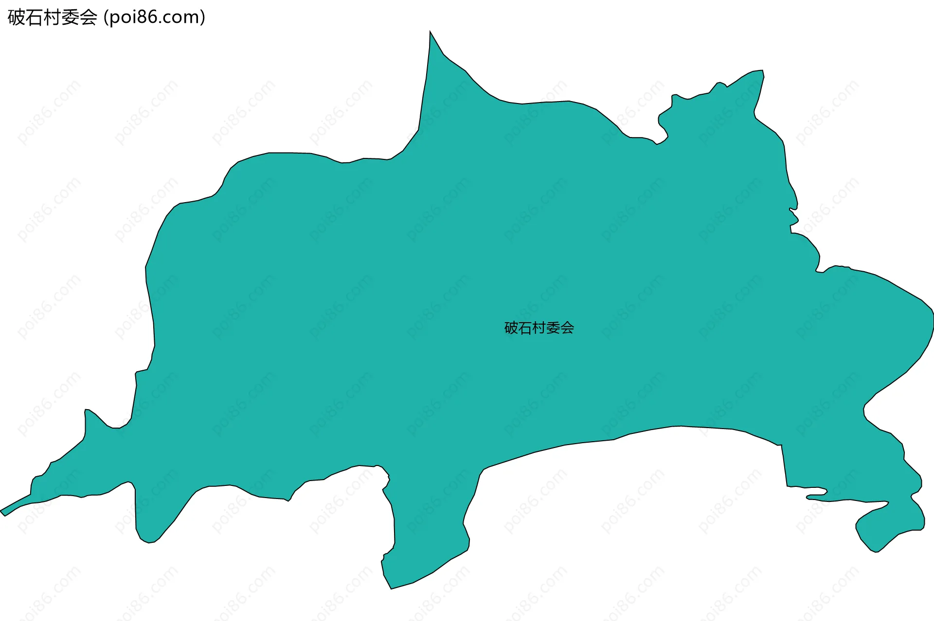 破石村委会边界地图