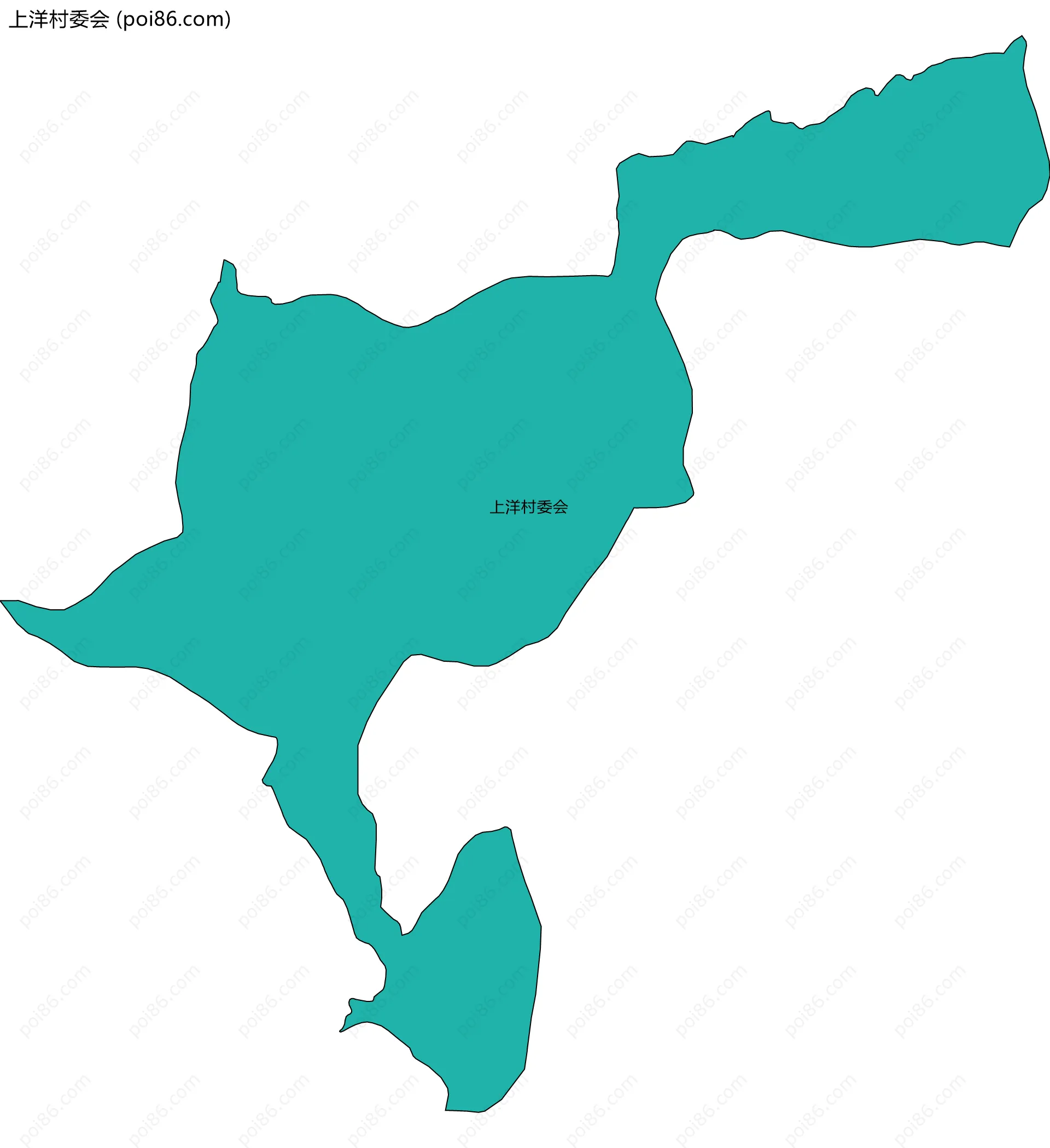 上洋村委会边界地图