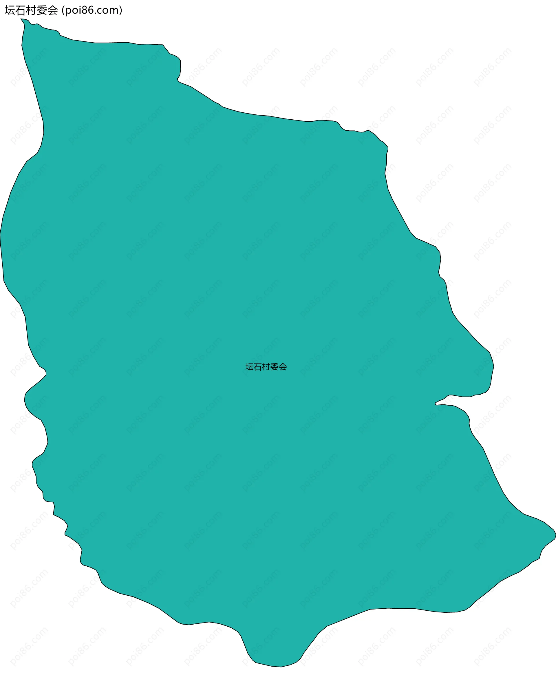 坛石村委会边界地图