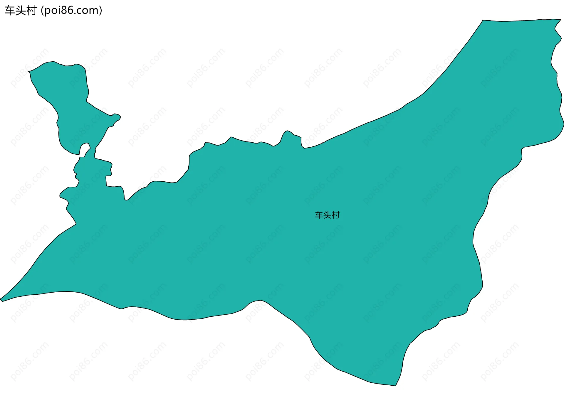 车头村边界地图