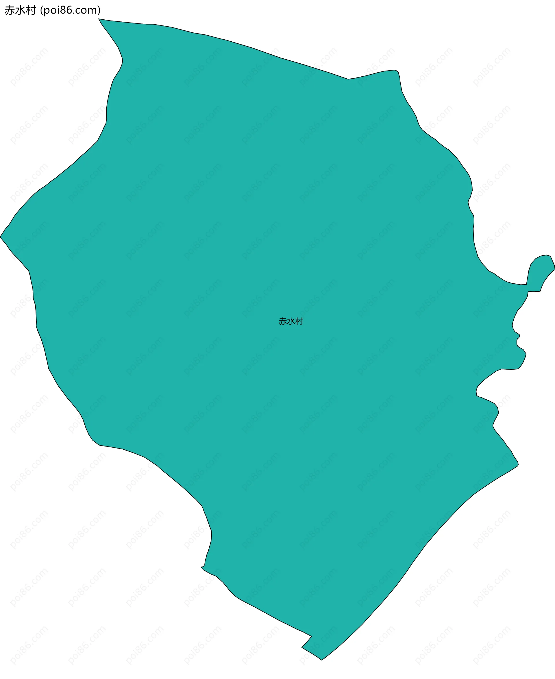 赤水村边界地图