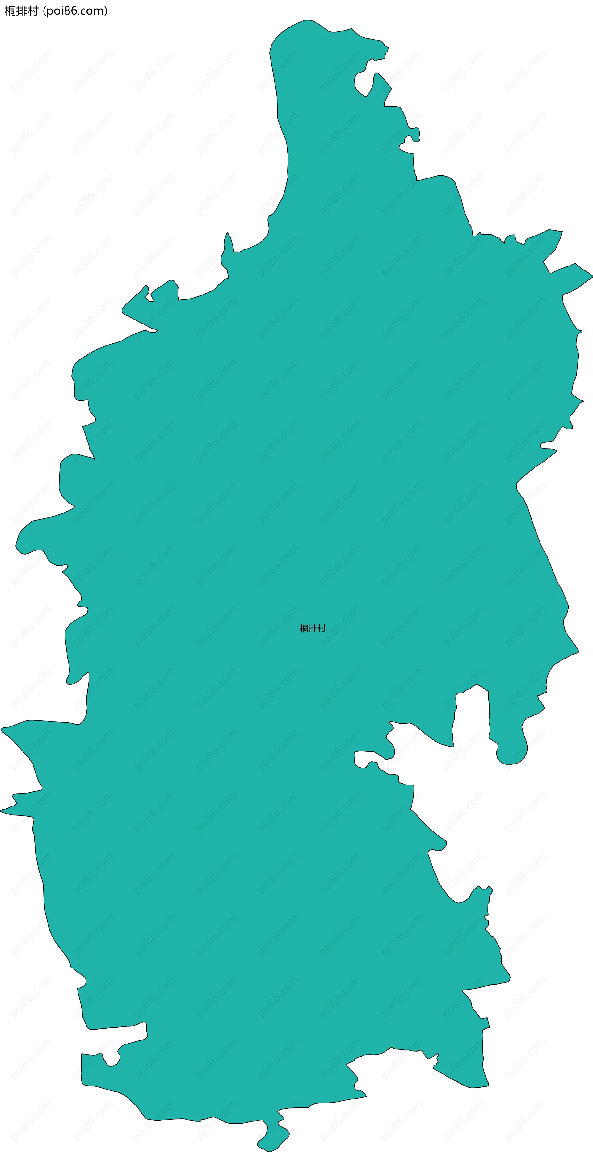 桐排村边界地图