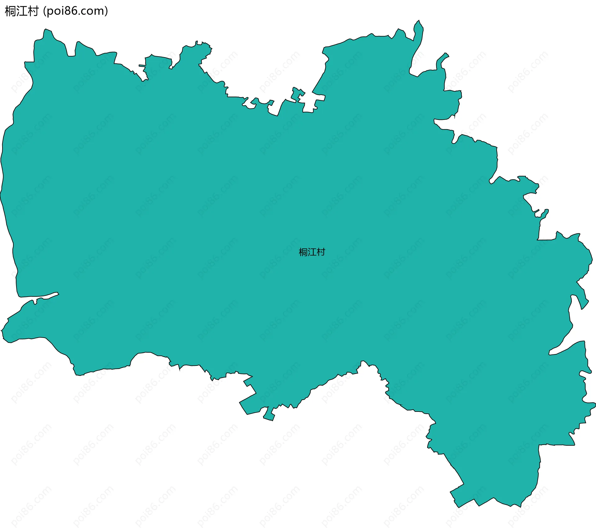 桐江村边界地图