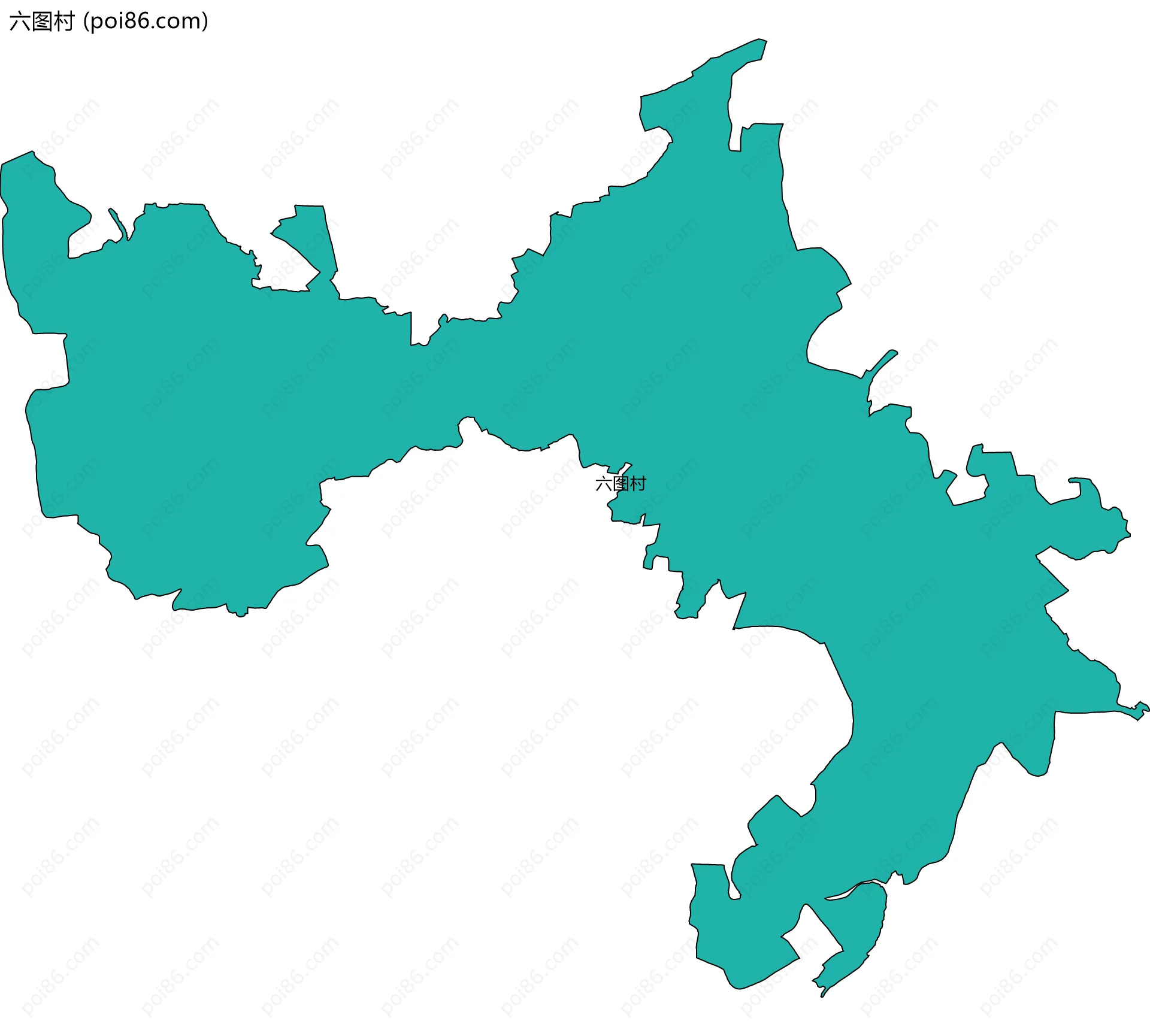 六图村边界地图