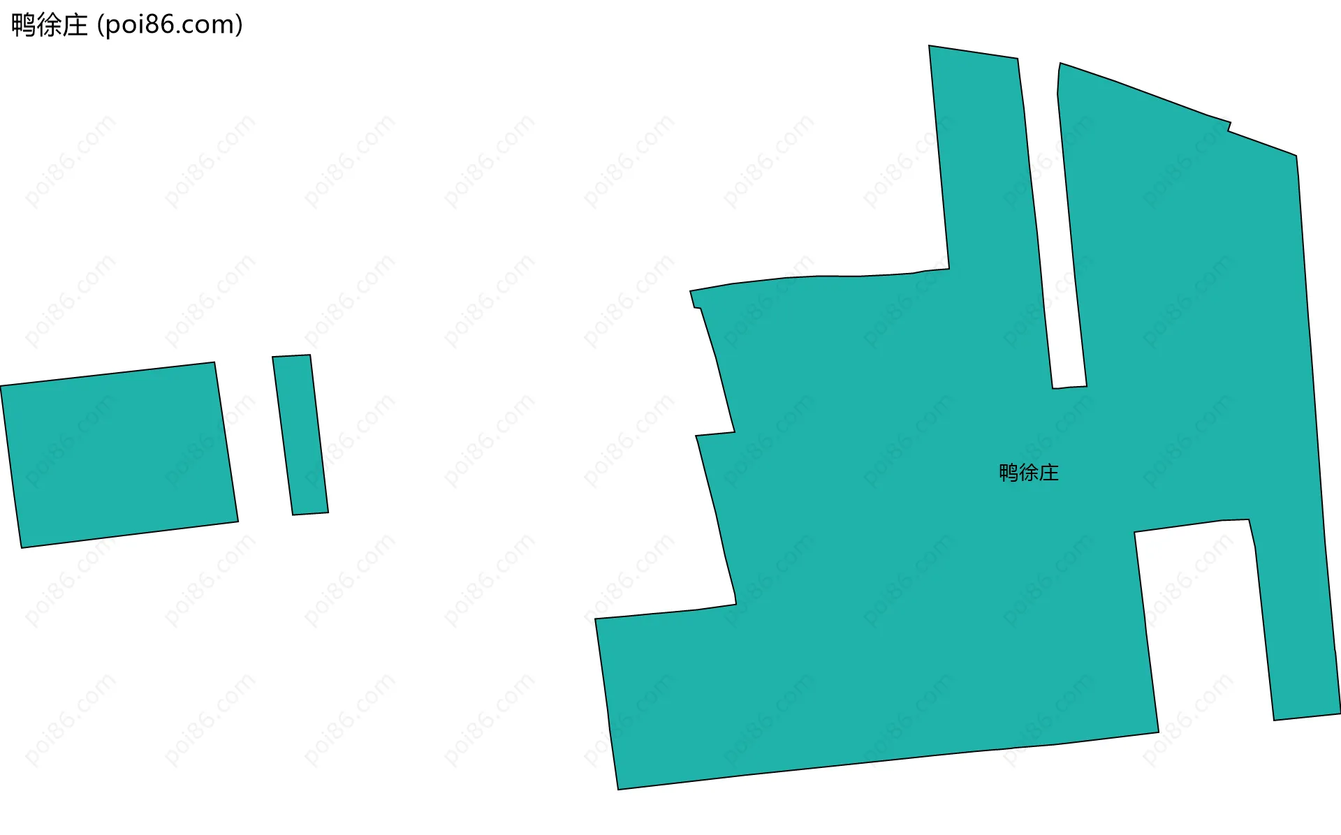 鸭徐庄边界地图