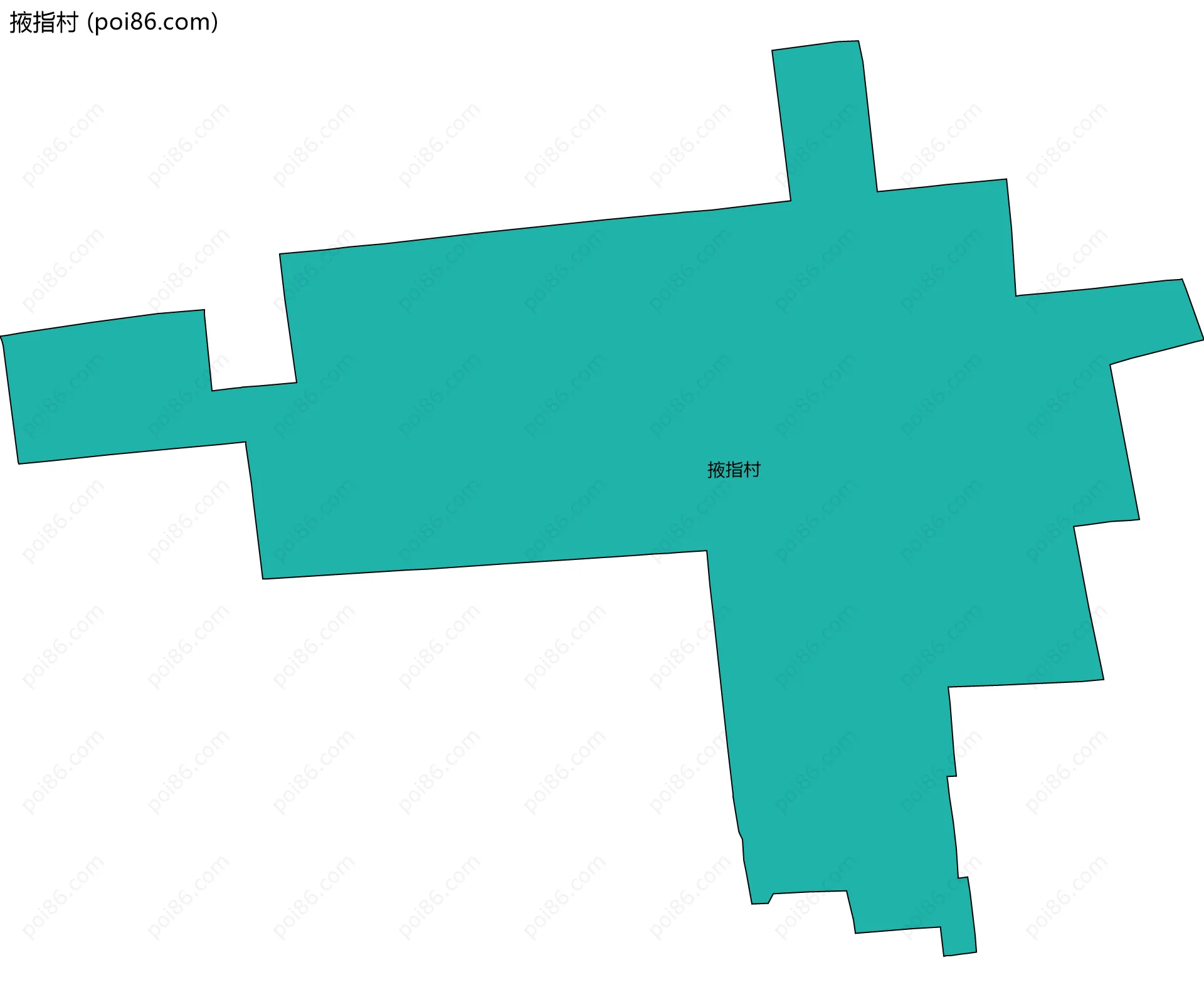 掖指村边界地图