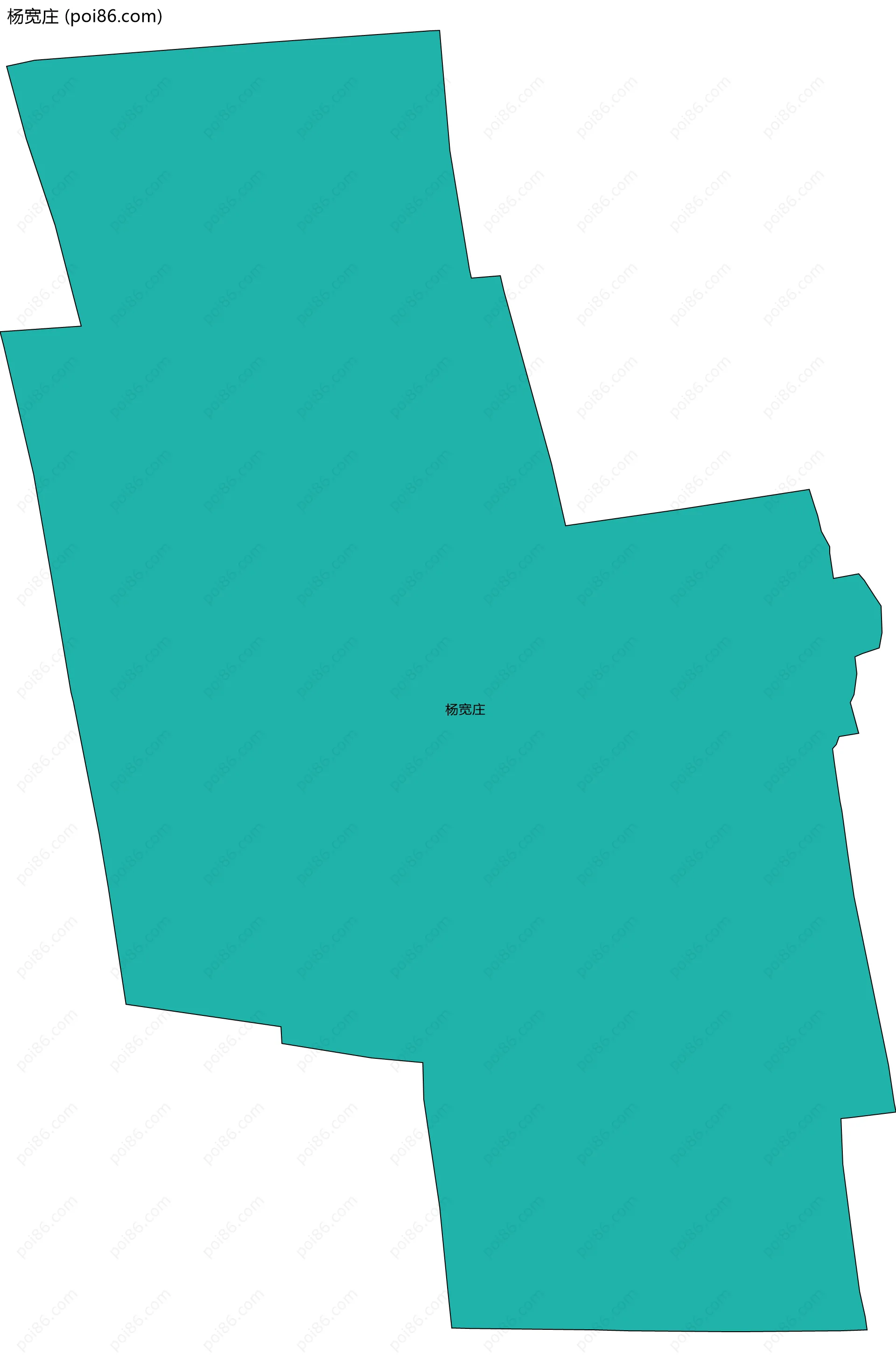 杨宽庄边界地图