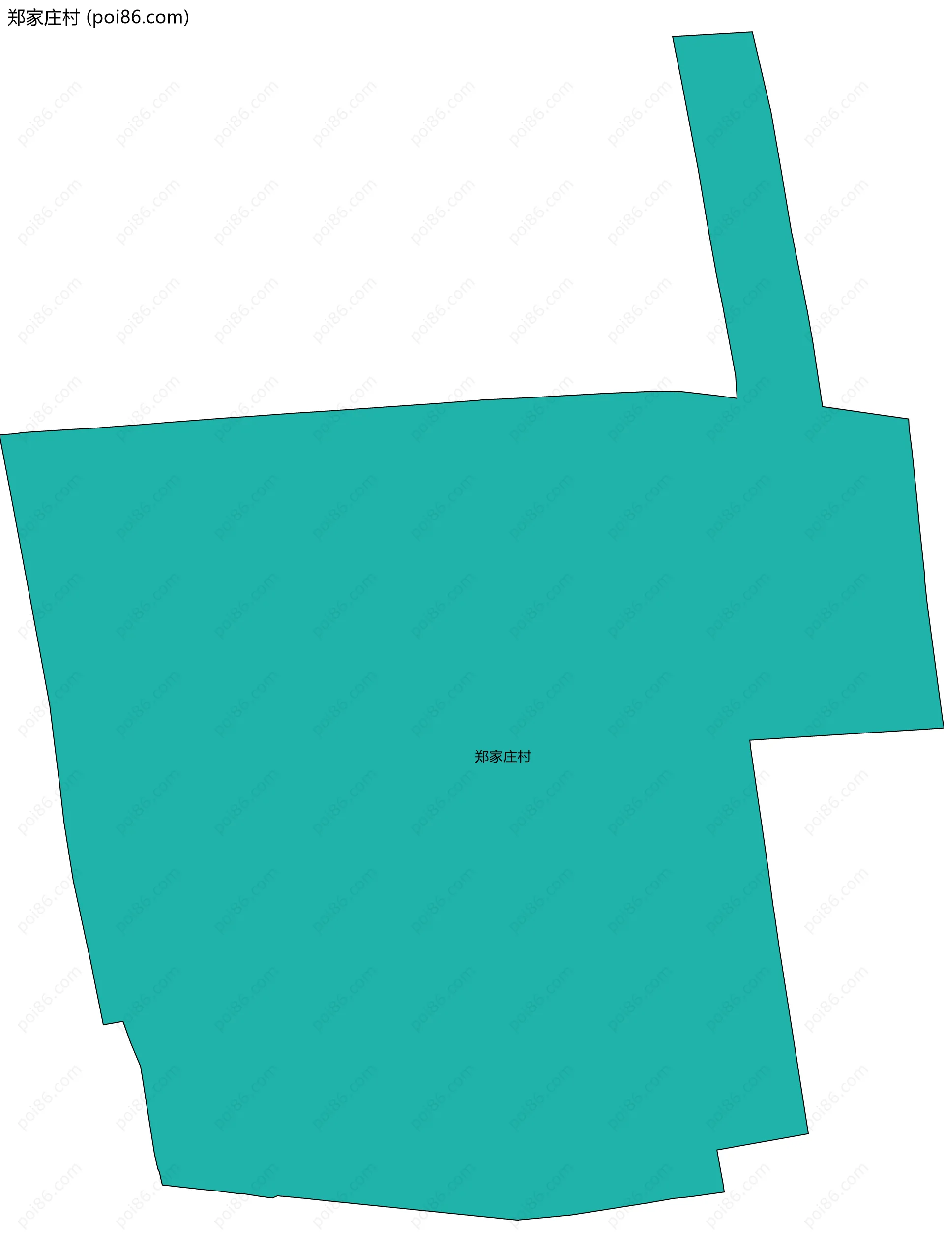 郑家庄村边界地图