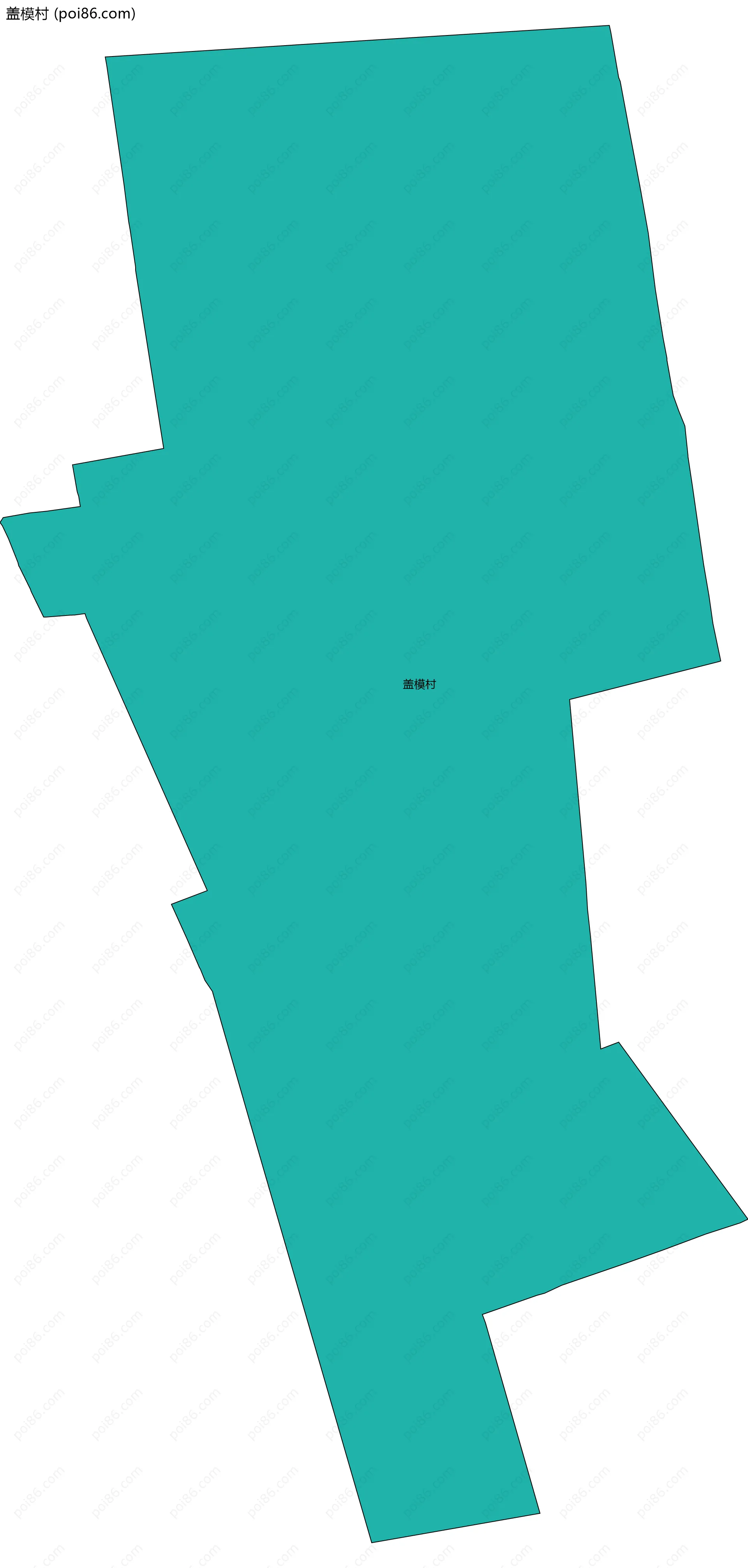 盖模村边界地图