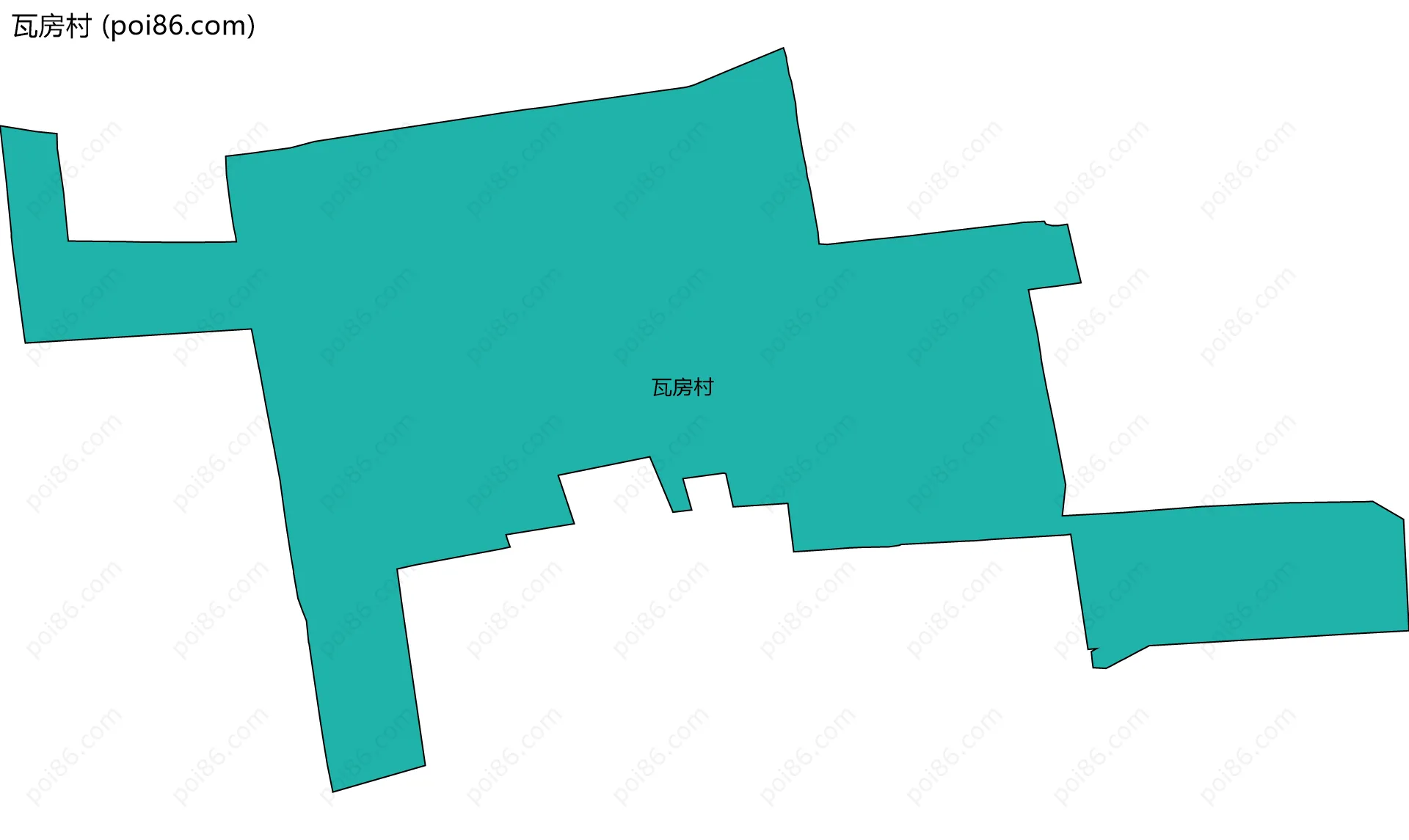 瓦房村边界地图