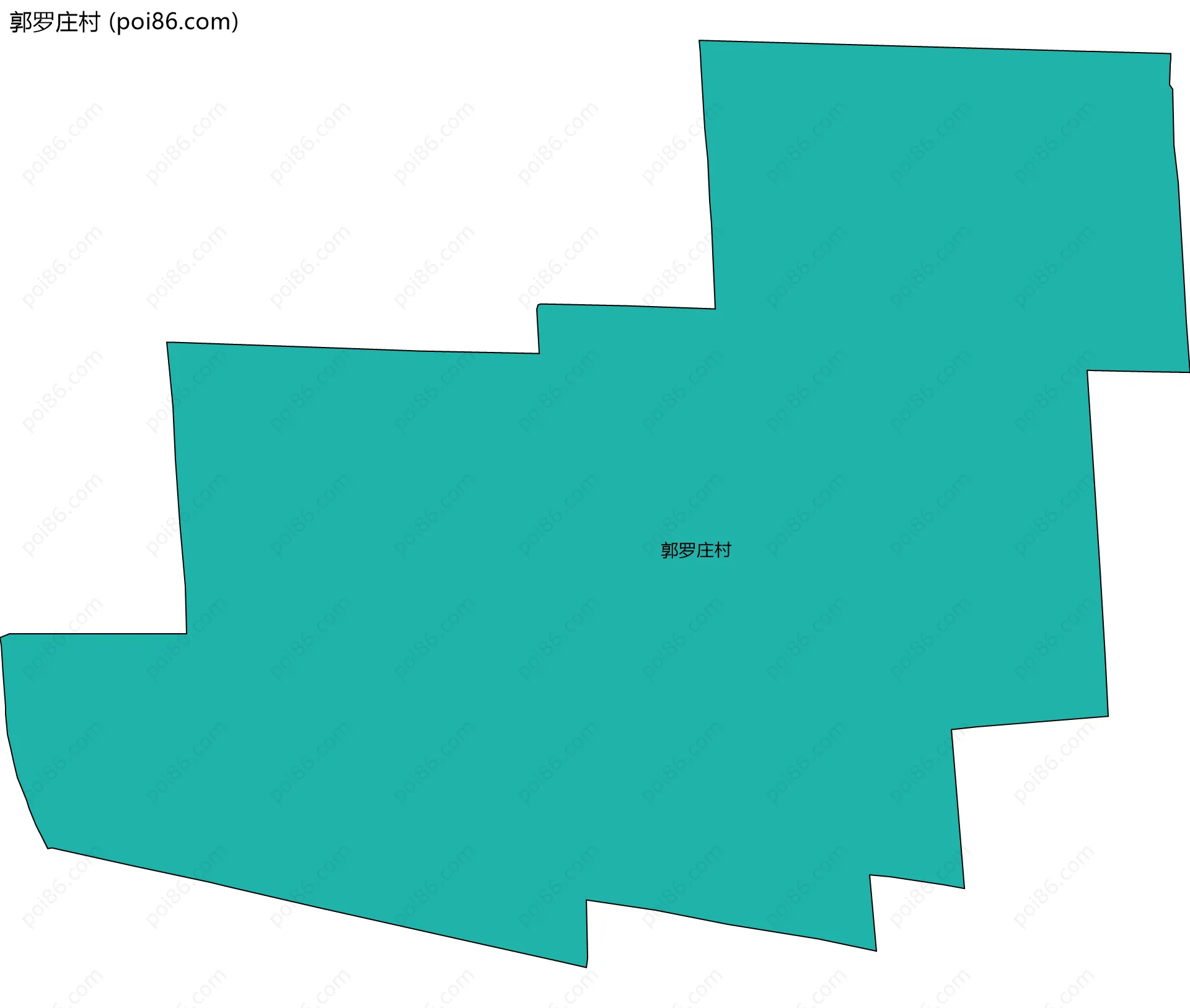 郭罗庄村边界地图