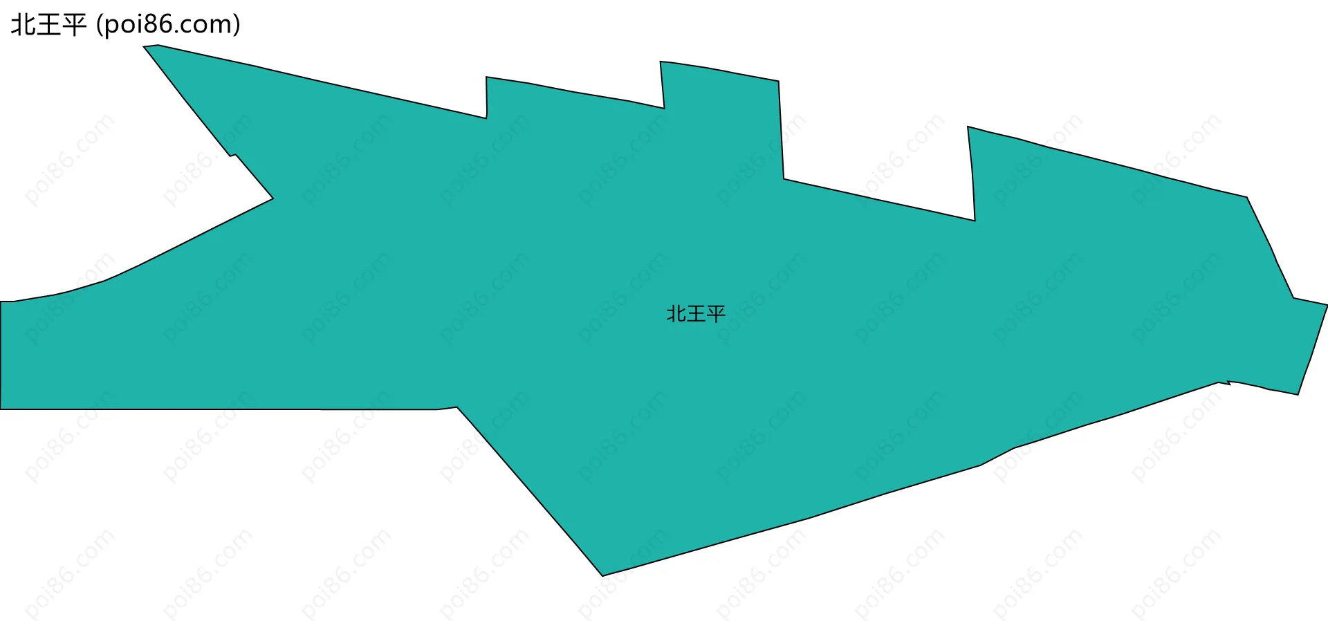 北王平边界地图
