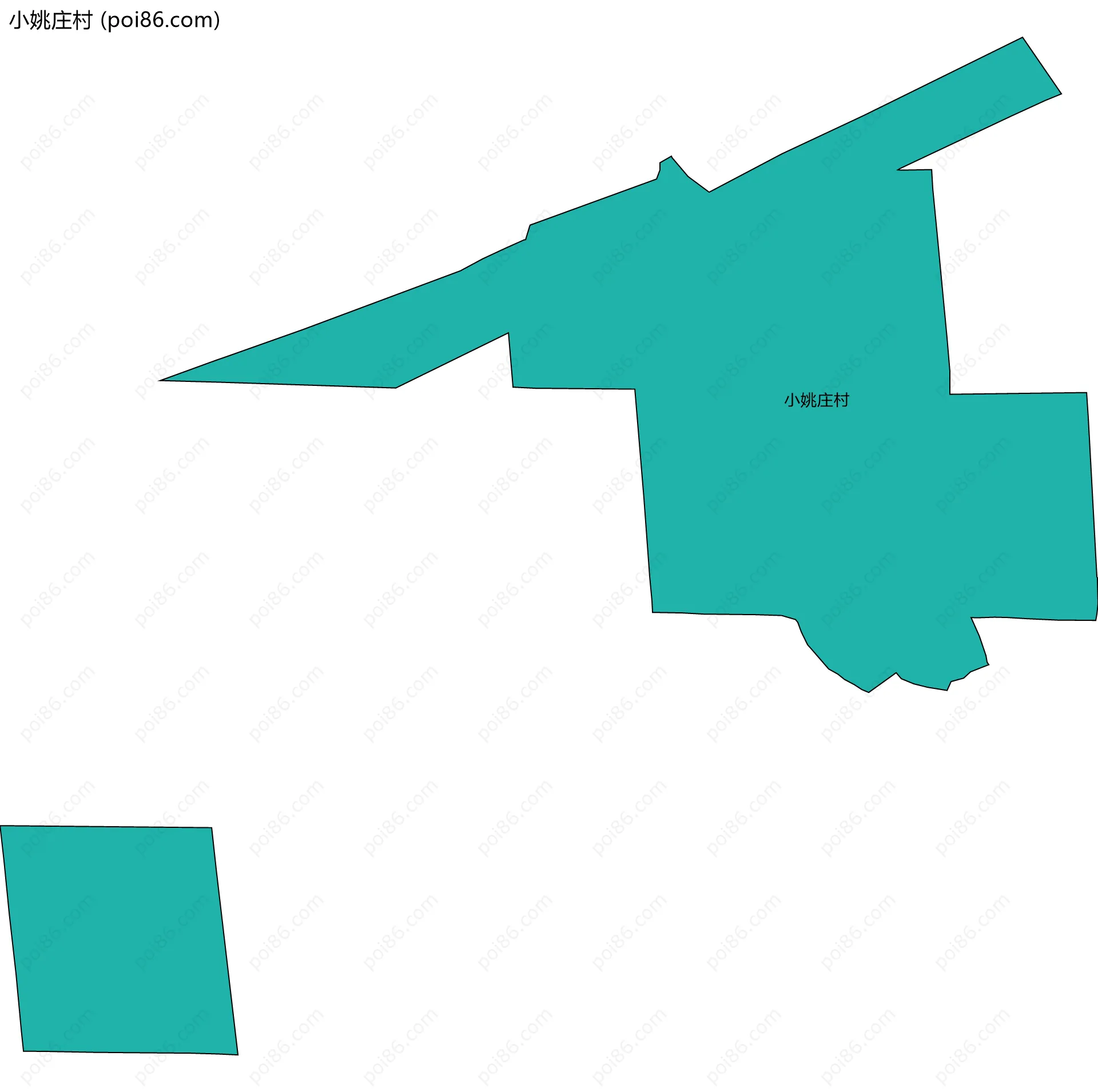 小姚庄村边界地图
