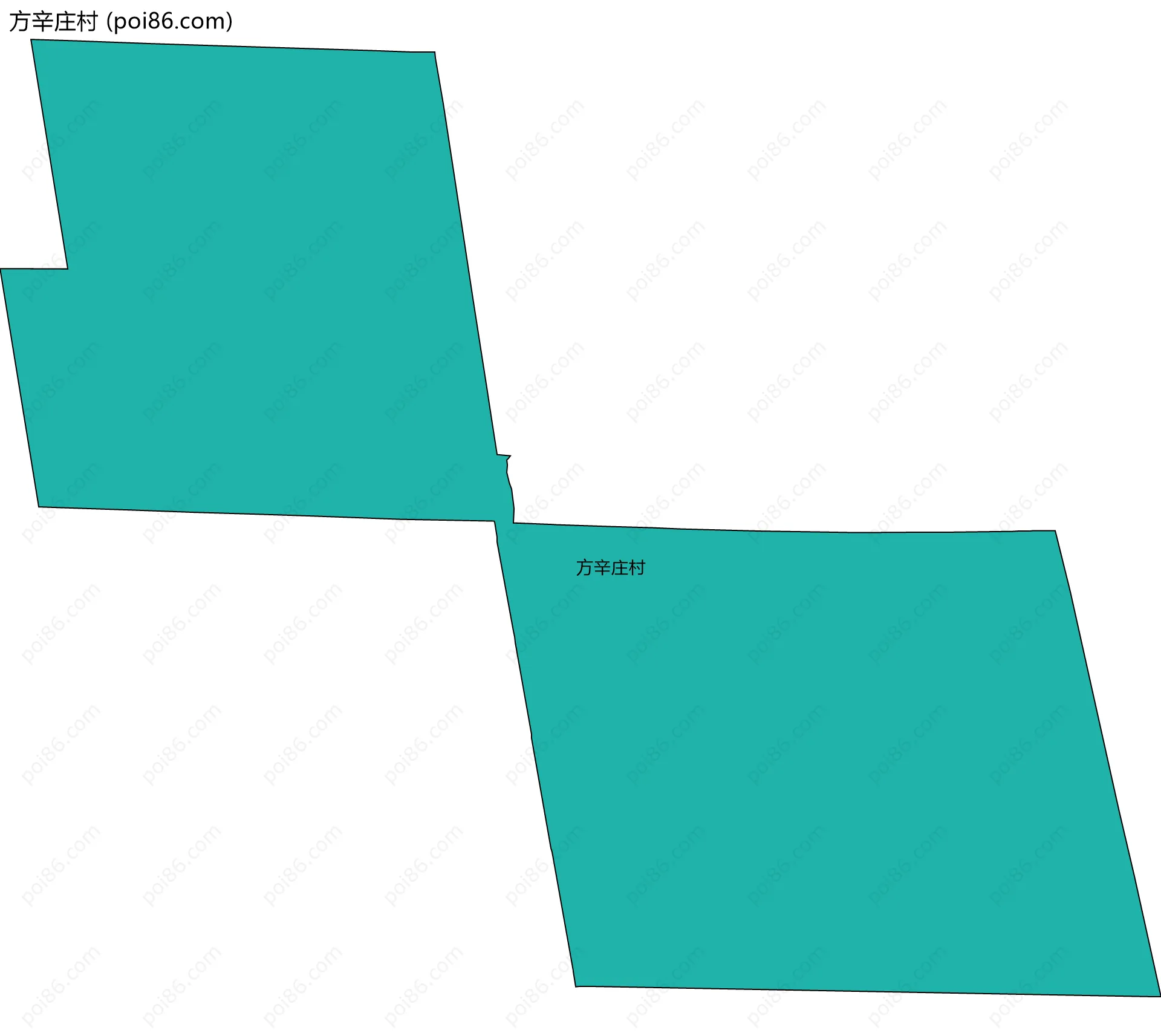 方辛庄村边界地图