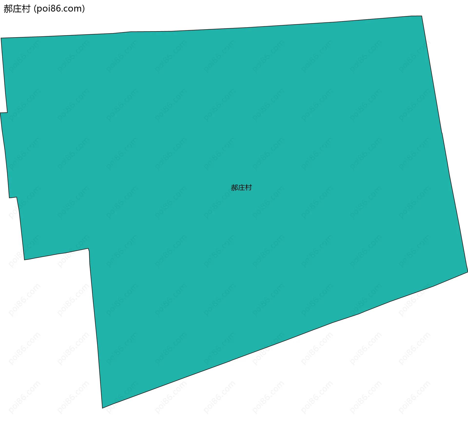 郝庄村边界地图