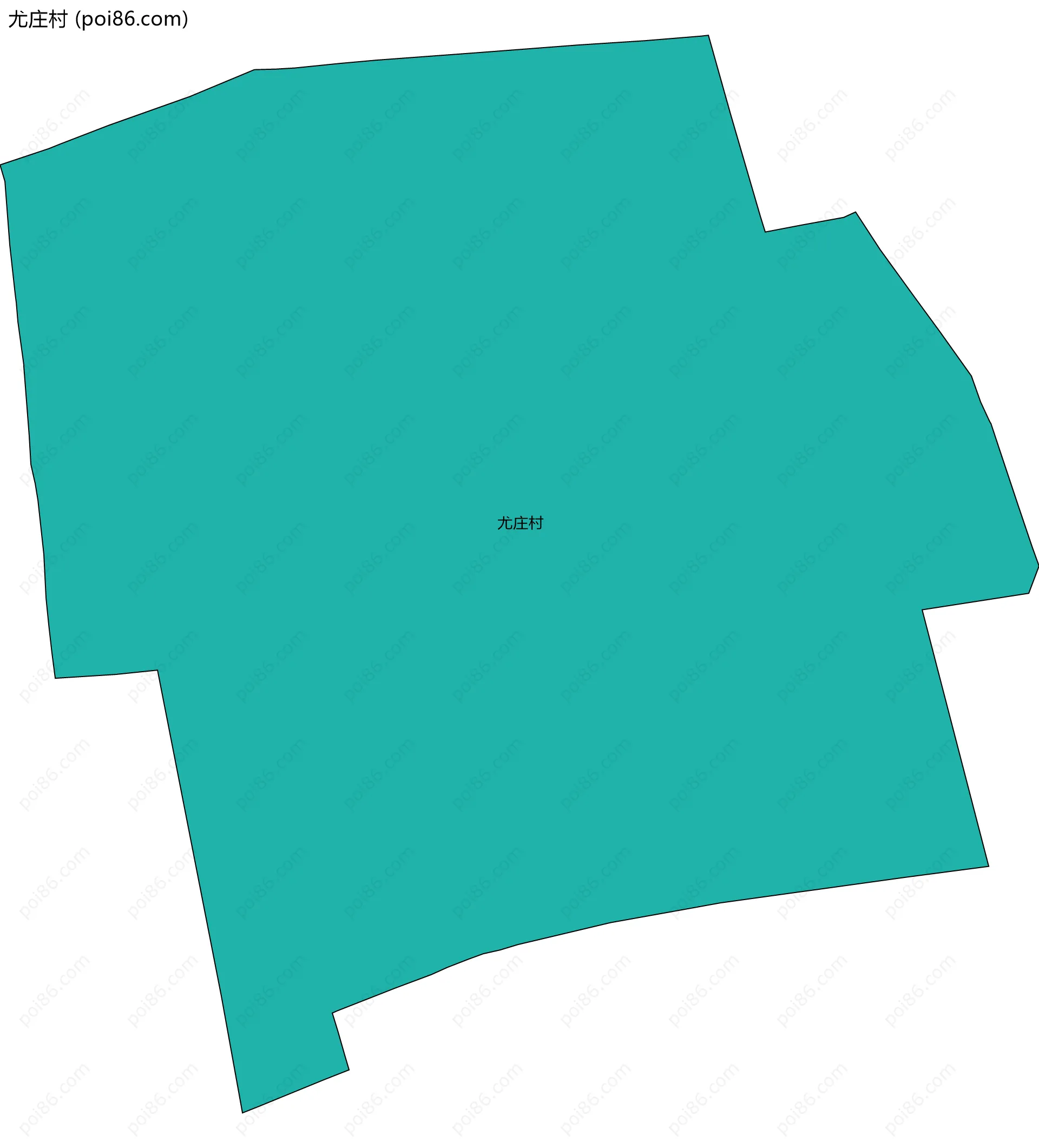 尤庄村边界地图